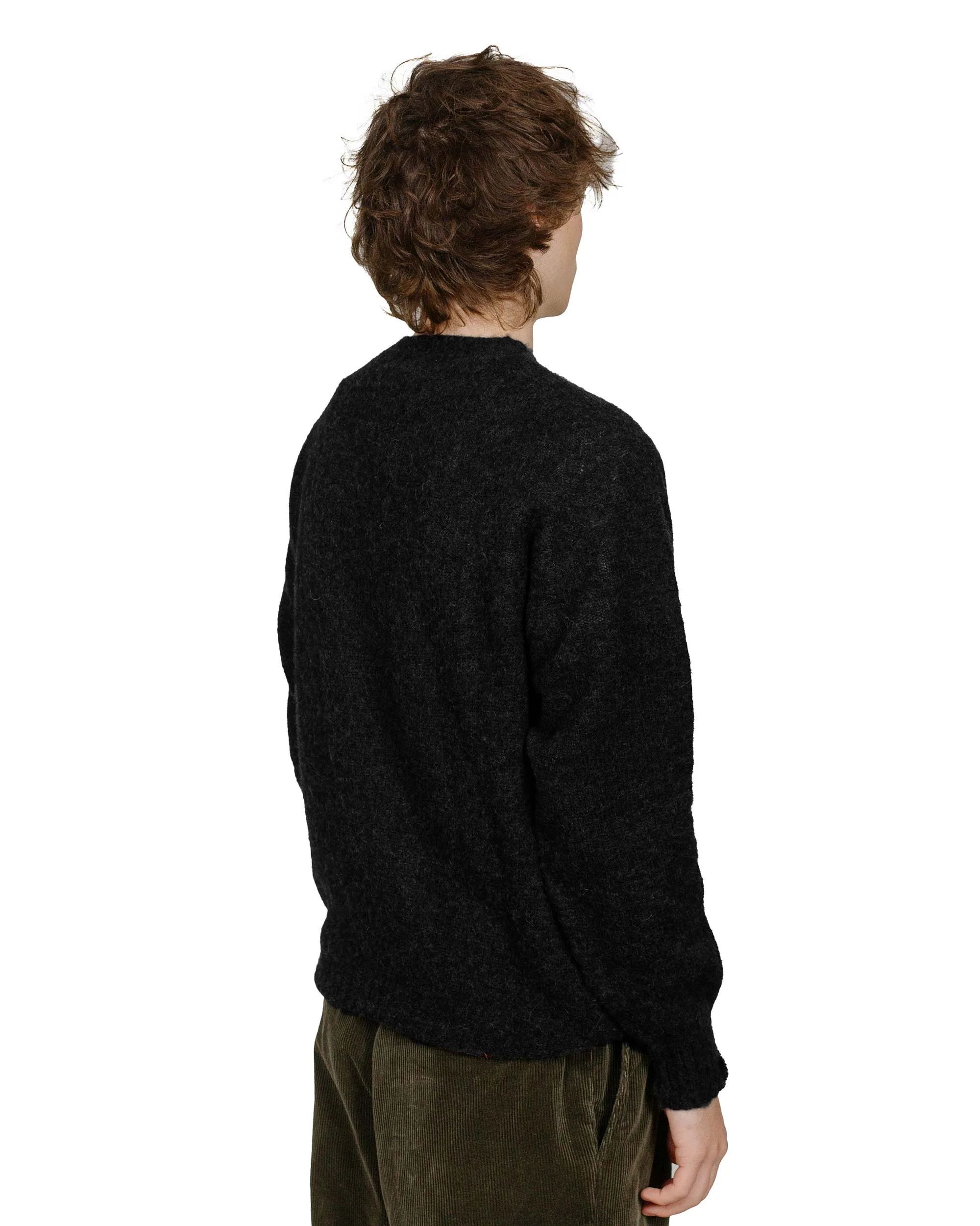 Lost & Found Shaggy Sweater Black - Image 3