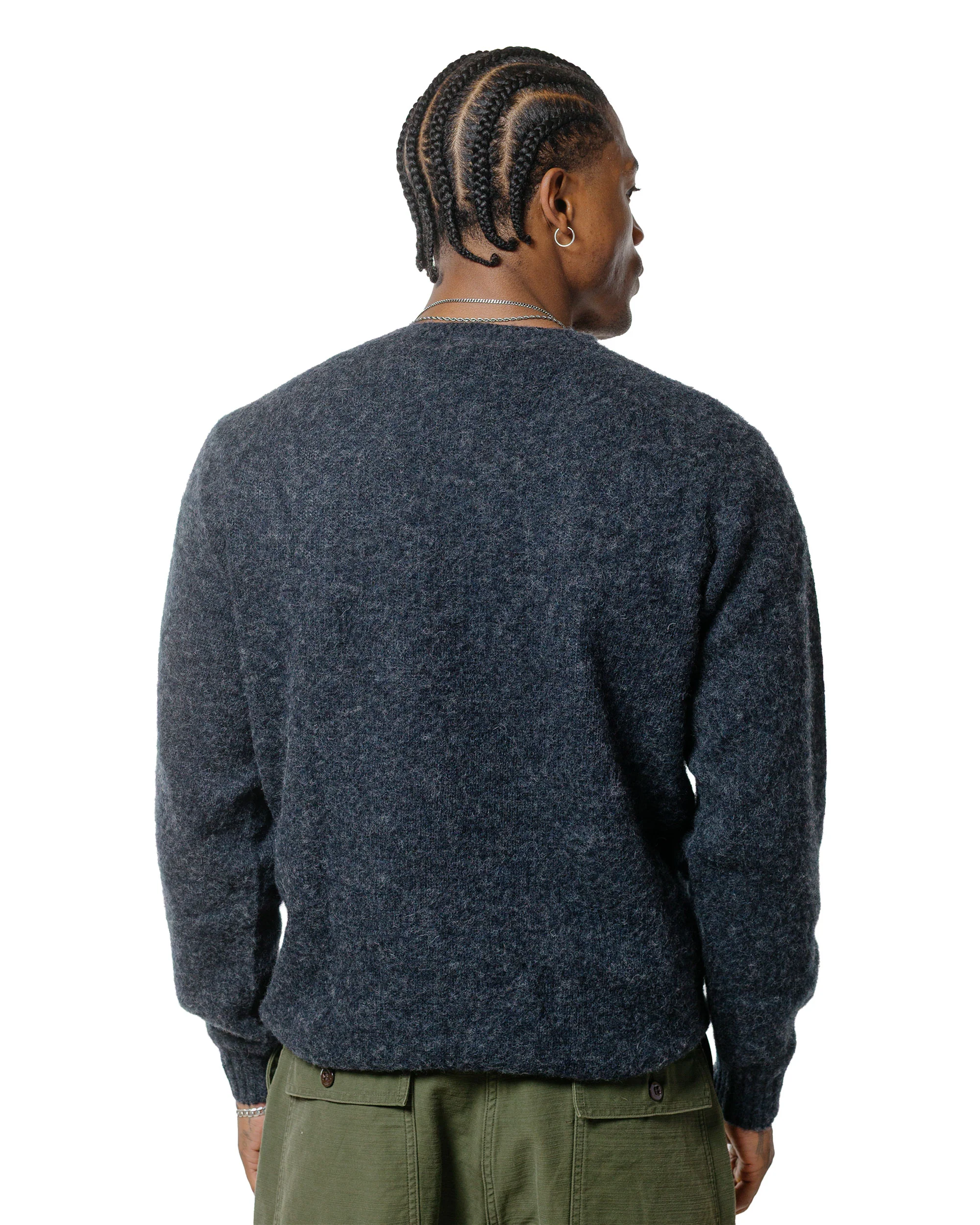 Lost & Found Shaggy Sweater Charcoal - Image 3
