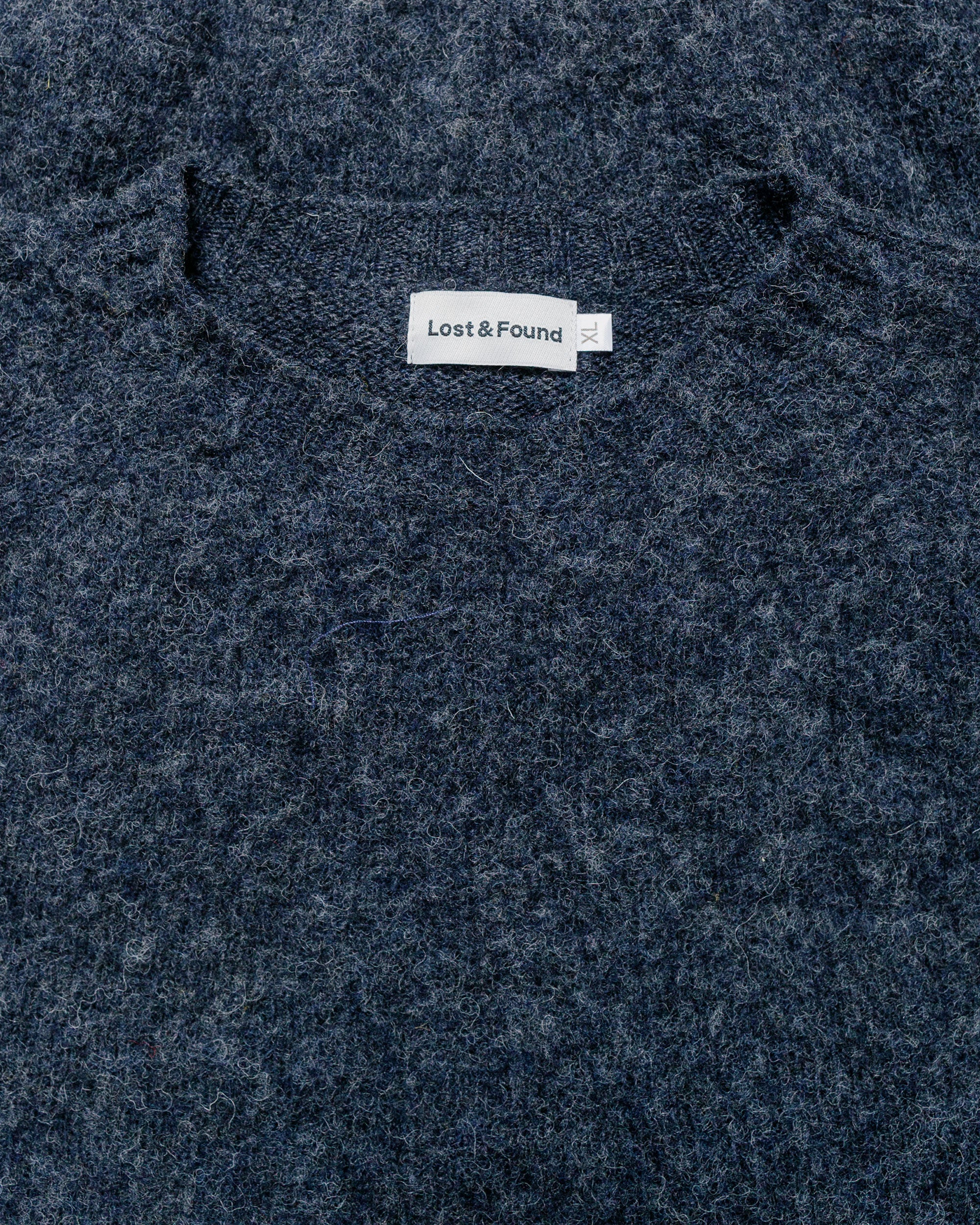 Lost & Found Shaggy Sweater Charcoal - Image 4