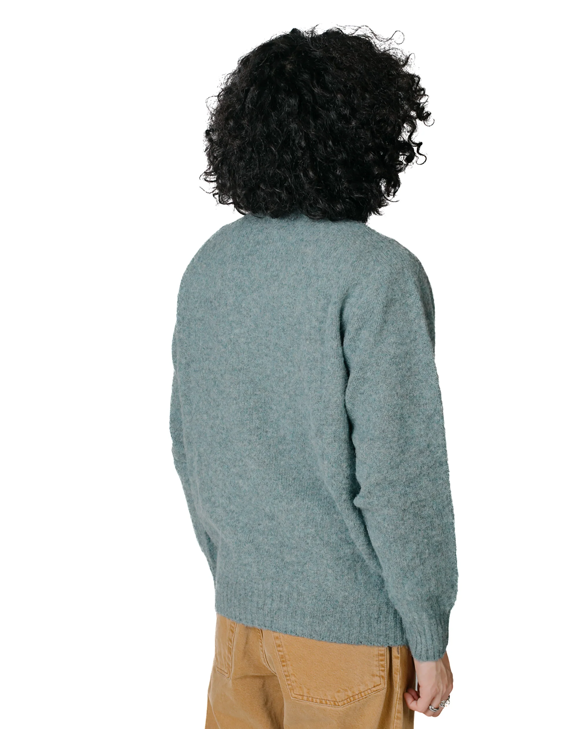Lost & Found Shaggy Sweater Graphite Green - Image 3