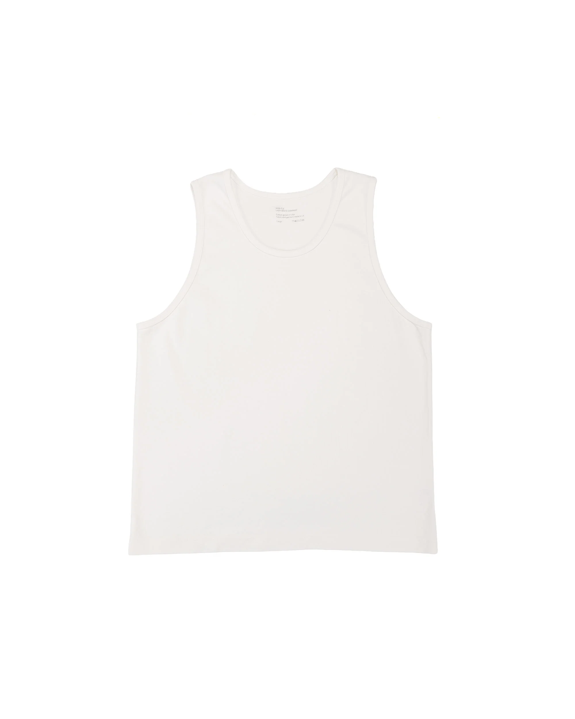 MAN-TLE LWCT0 Lady White Co. Singlet 2-Pack White Rib