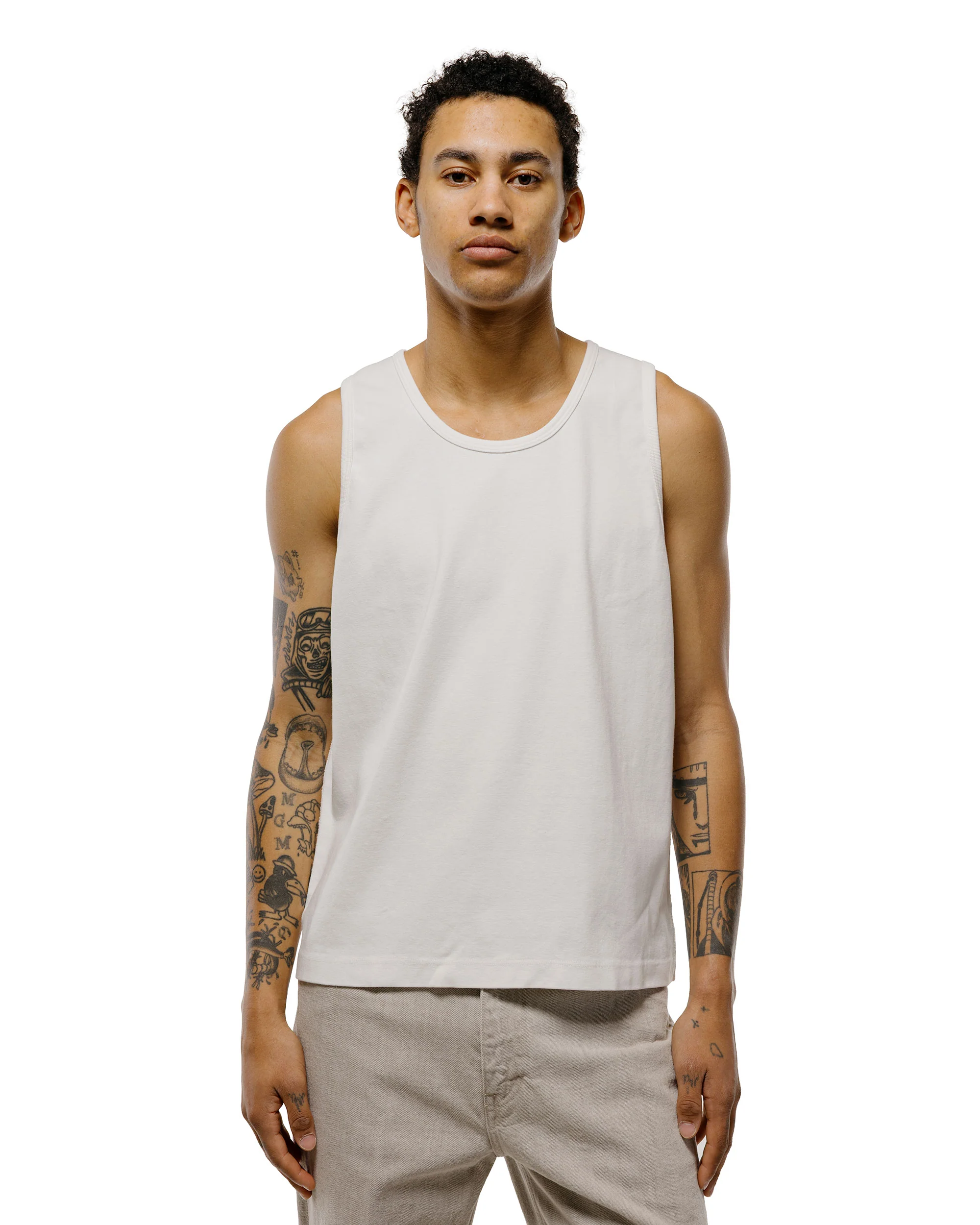 MAN-TLE LWCT0 Lady White Co. Singlet 2-Pack White Rib - Image 2
