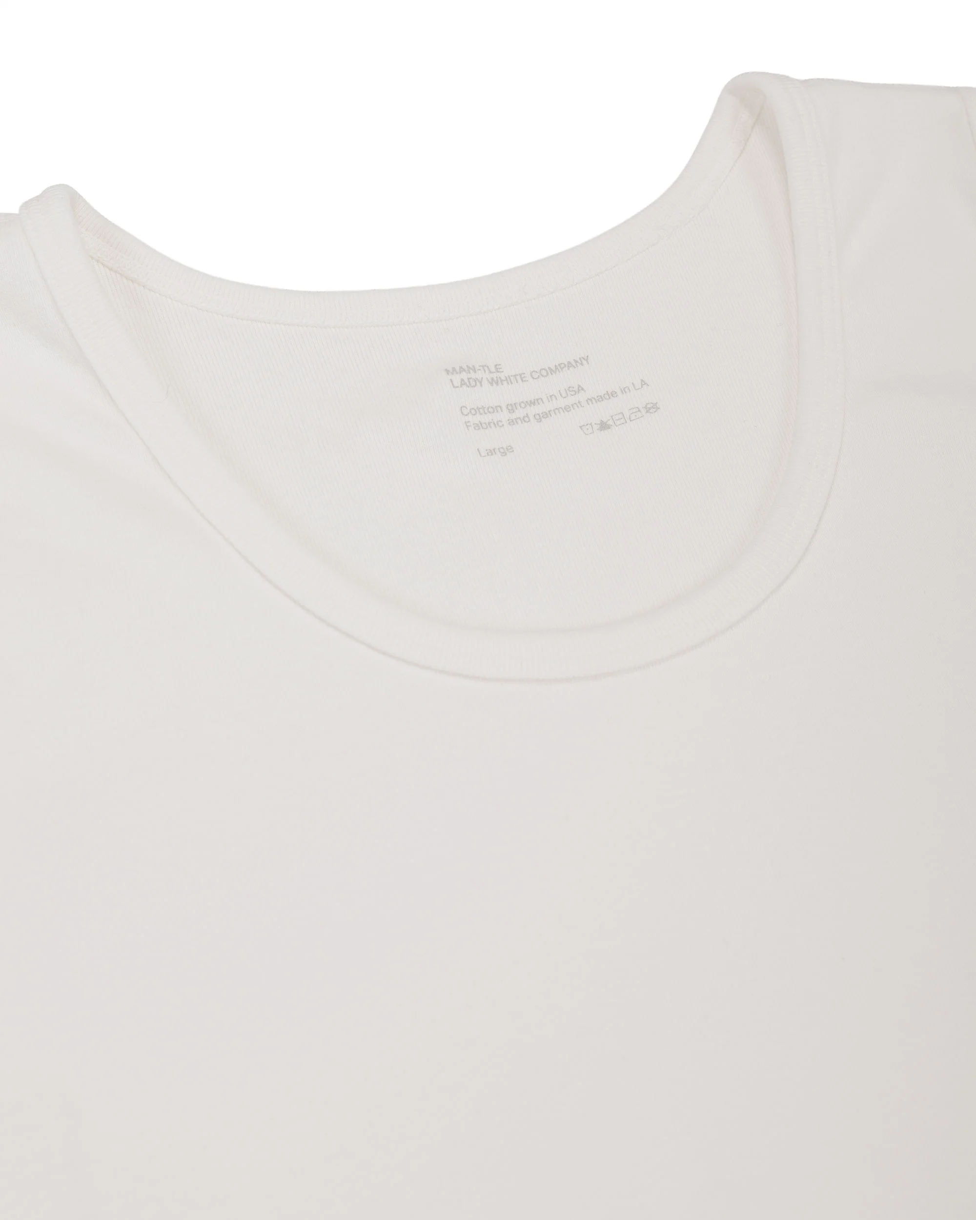 MAN-TLE LWCT0 Lady White Co. Singlet 2-Pack White Rib - Image 5