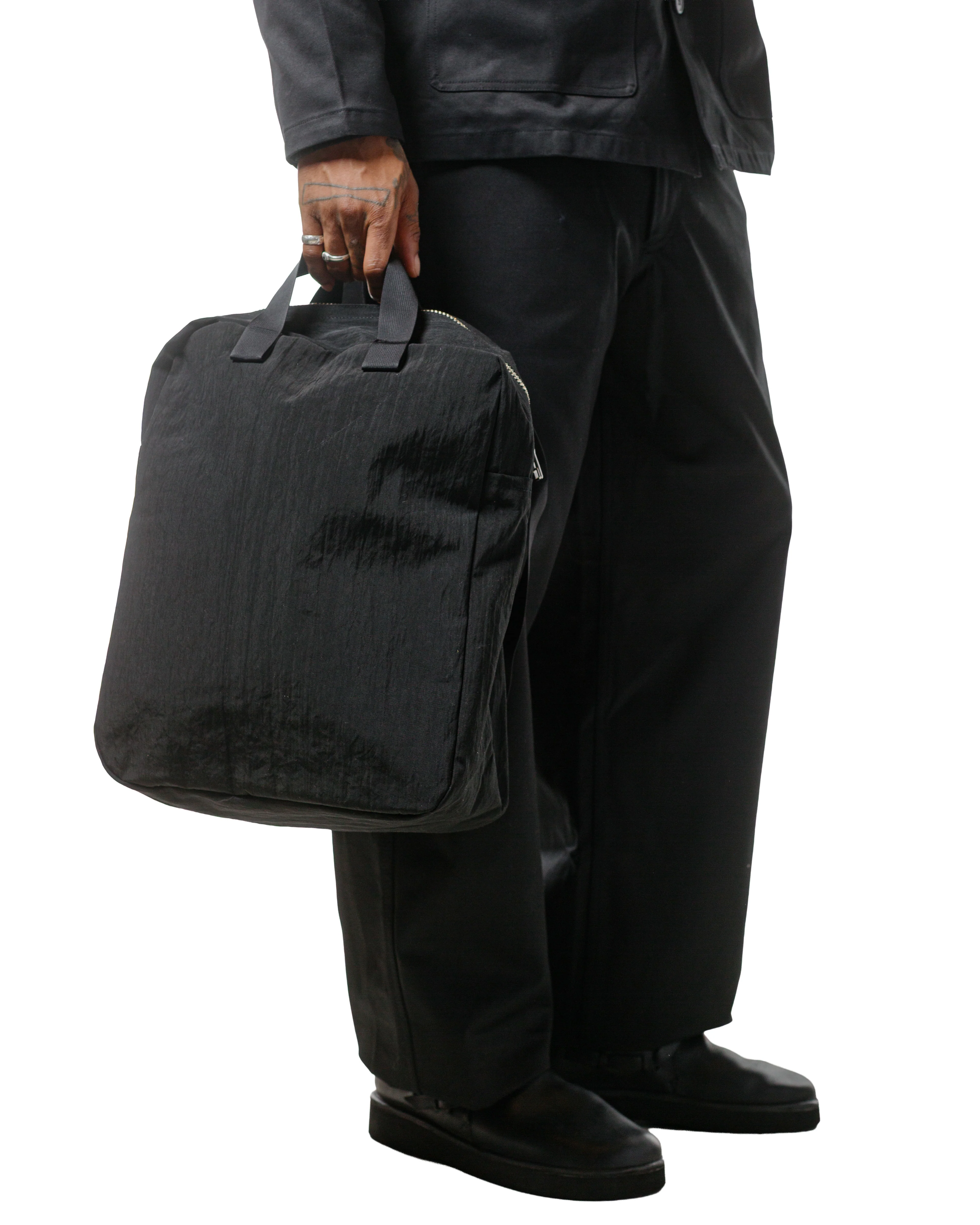 MAN-TLE R0B0 'Zip Tote' Black Nylon - Image 2