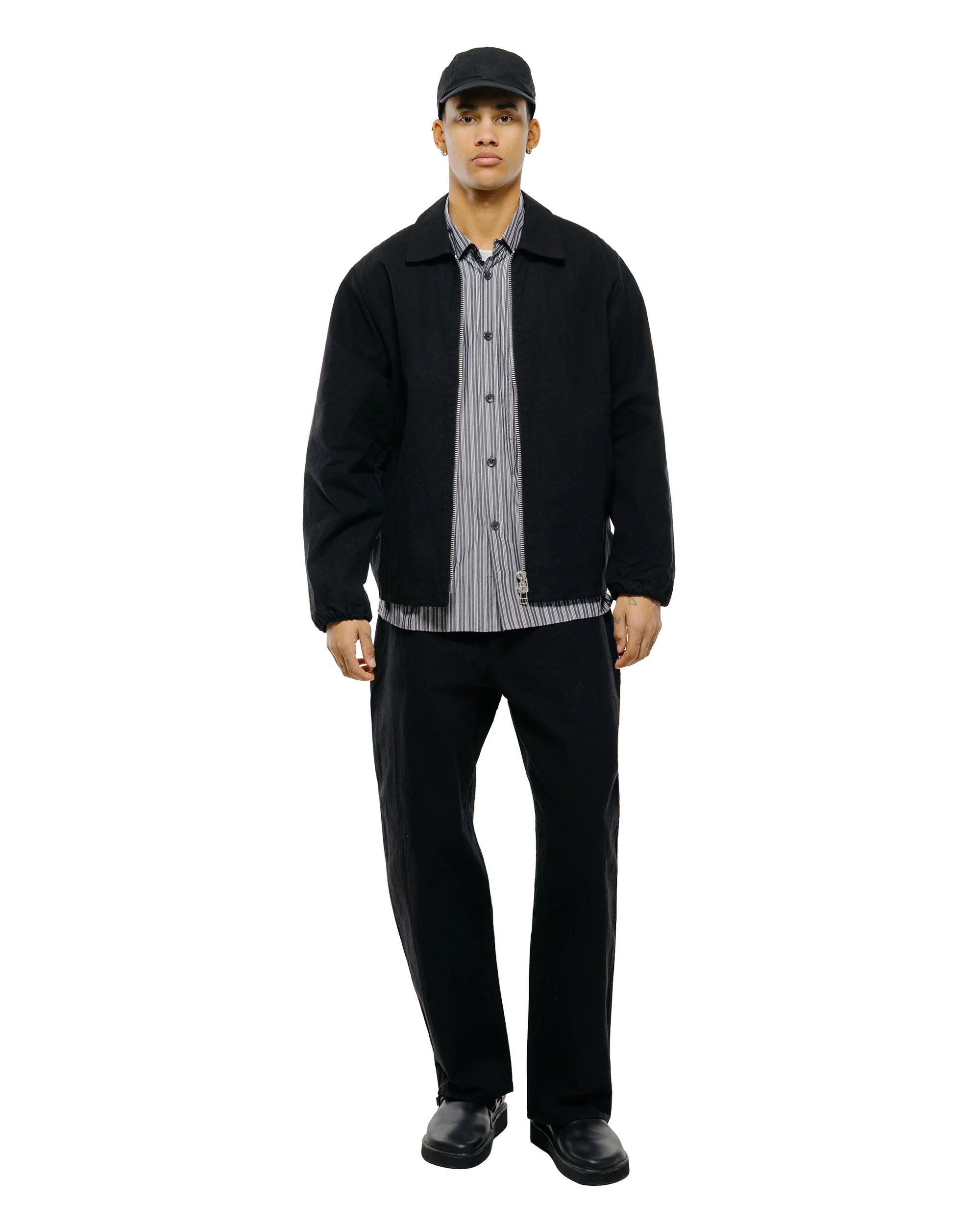 MAN-TLE R0P4 Wide Pants Black Wax - Image 5