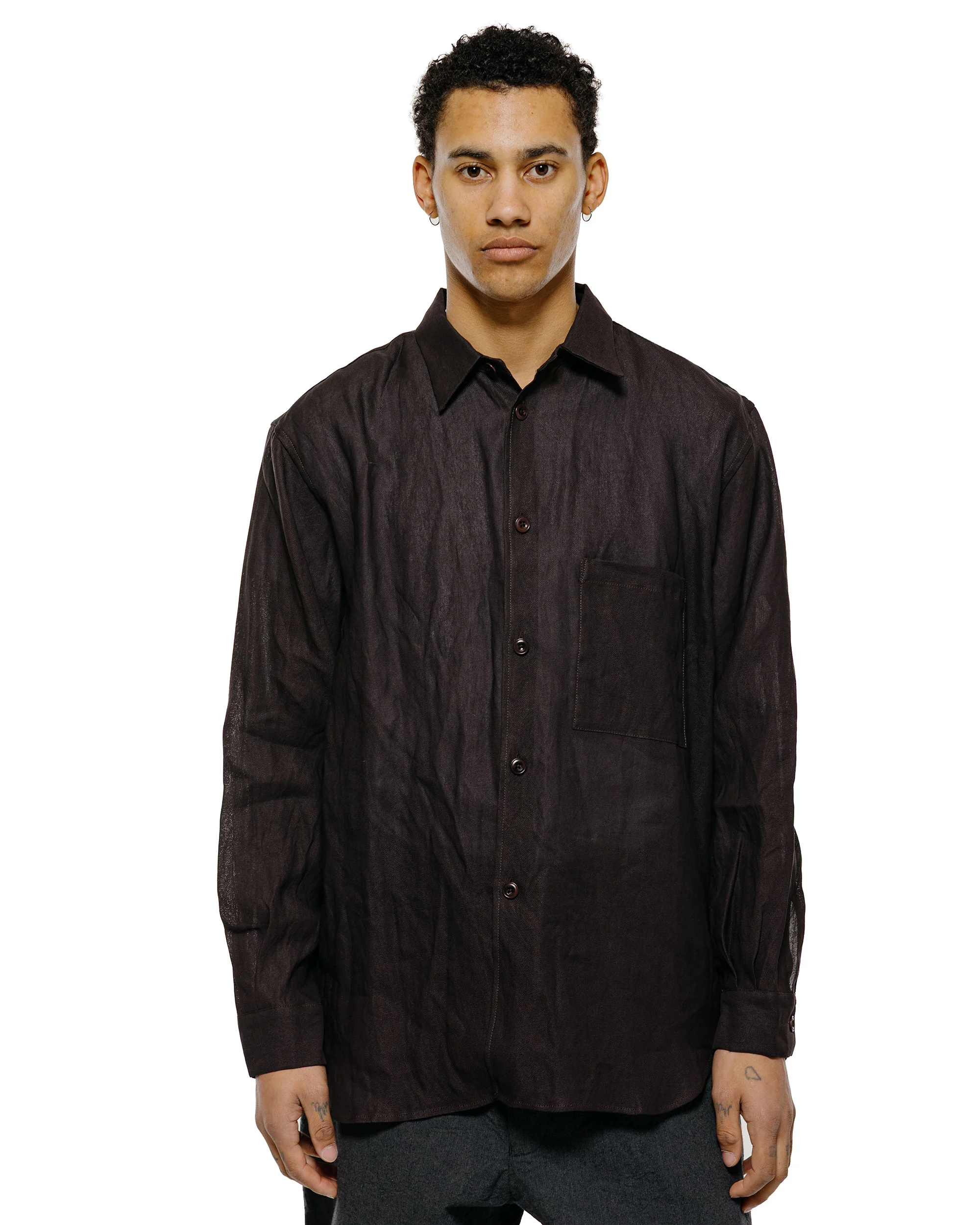MAN-TLE R0S8 'Weather Shirt w/Pkt' Humic Paper Gabardine - Image 2