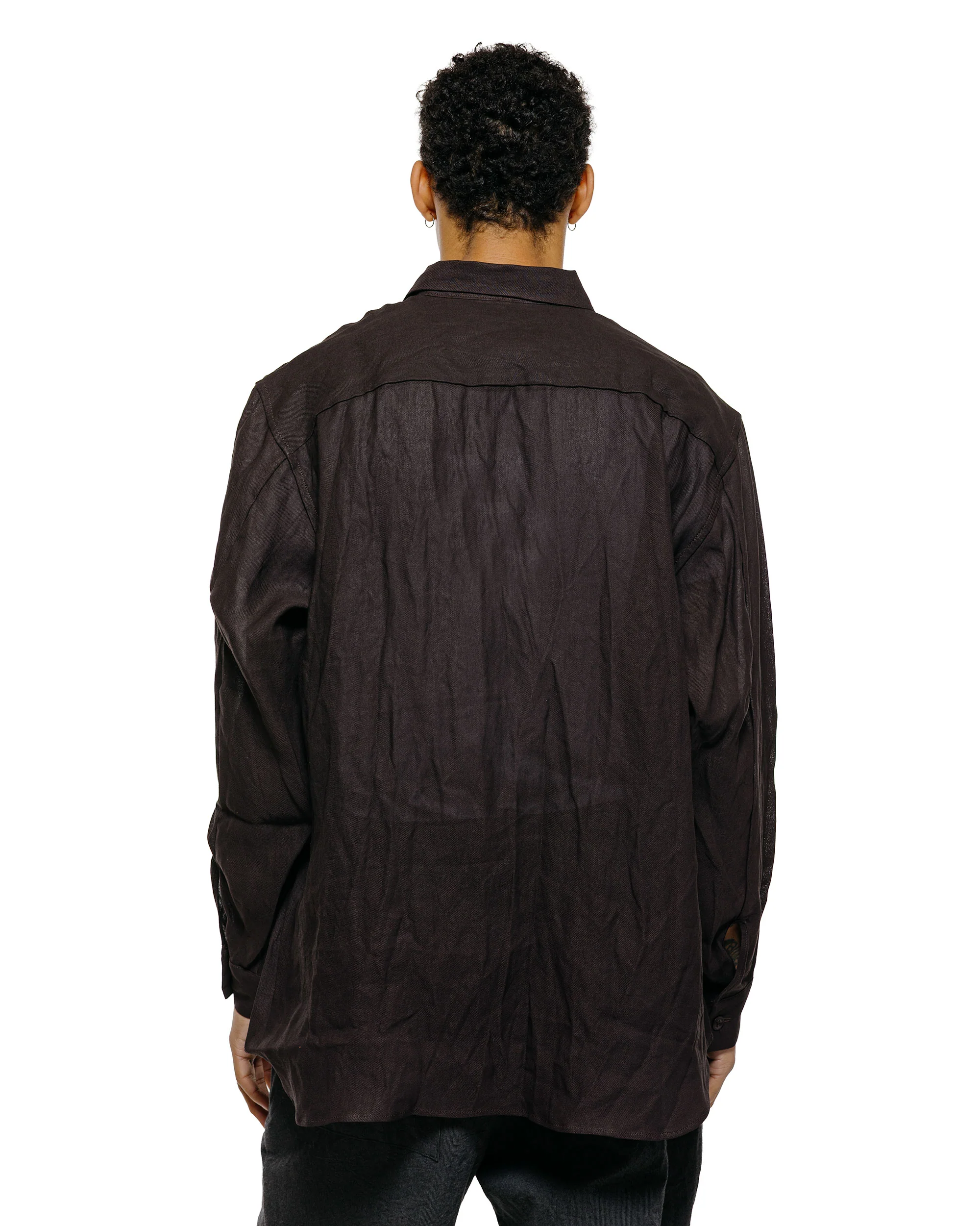MAN-TLE R0S8 'Weather Shirt w/Pkt' Humic Paper Gabardine - Image 3