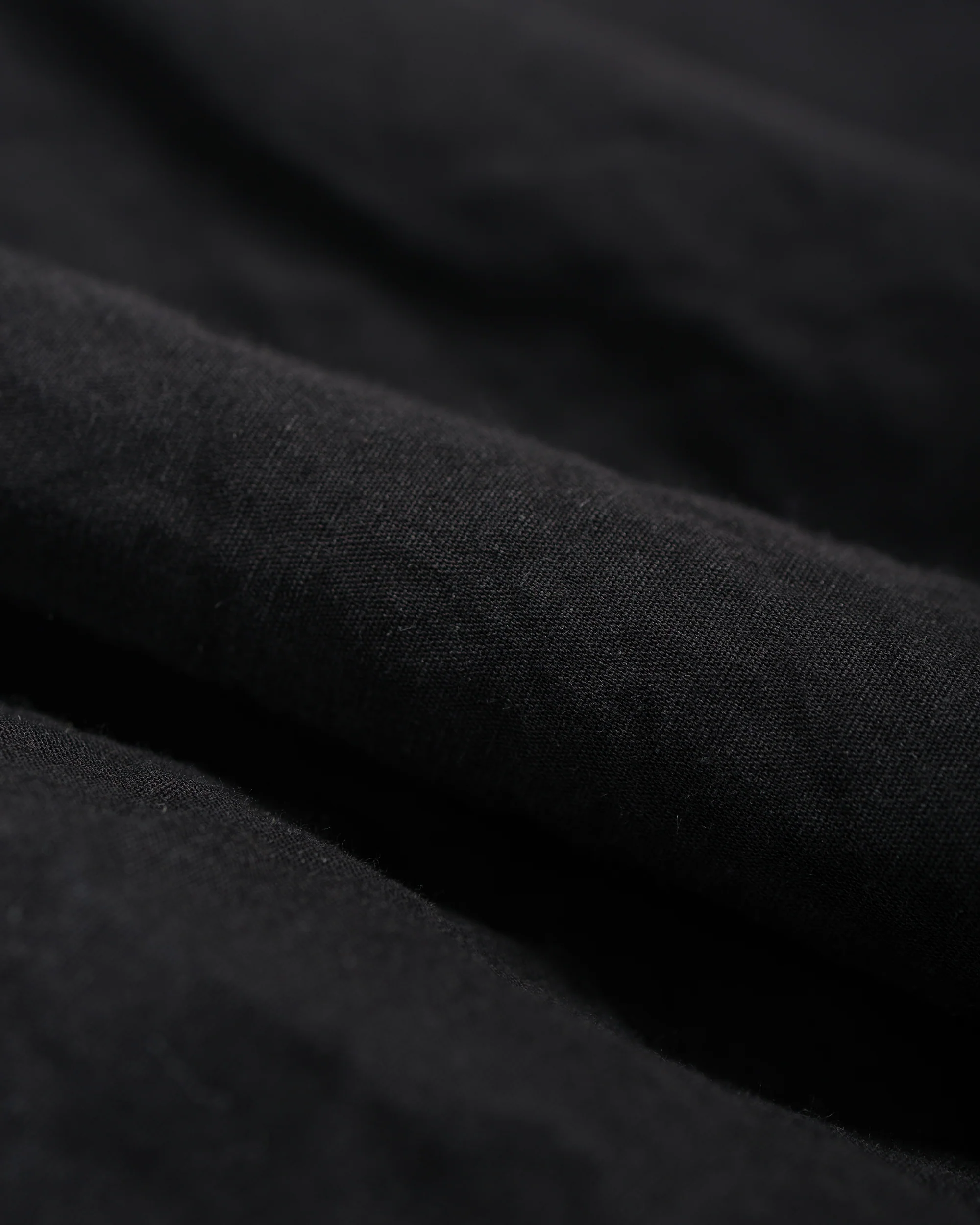 MAN-TLE R20P4 Wide Pants Black Linen - Image 6