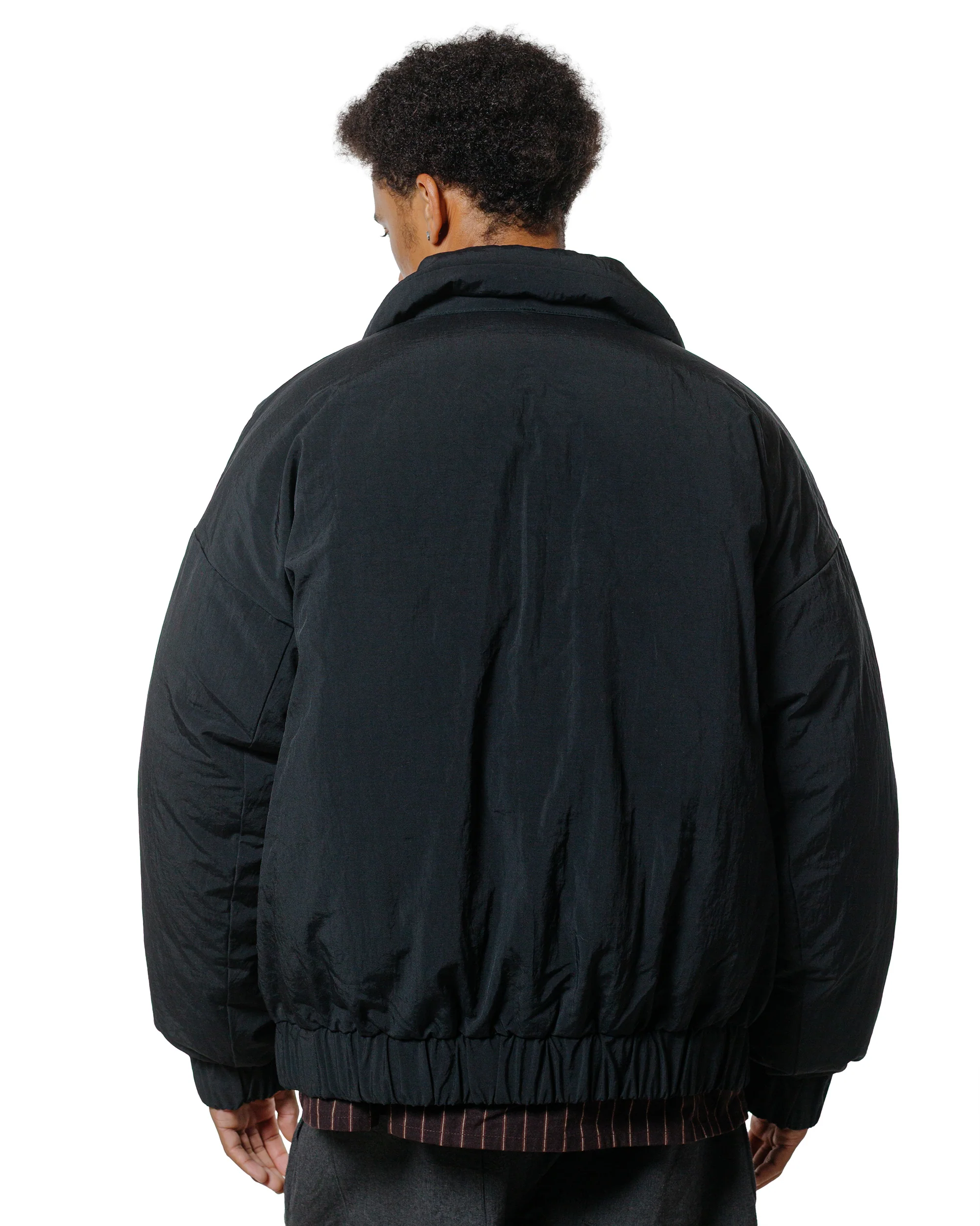 MAN-TLE R19D6 Double Down Blouson Black Recycled Nylon - Image 3