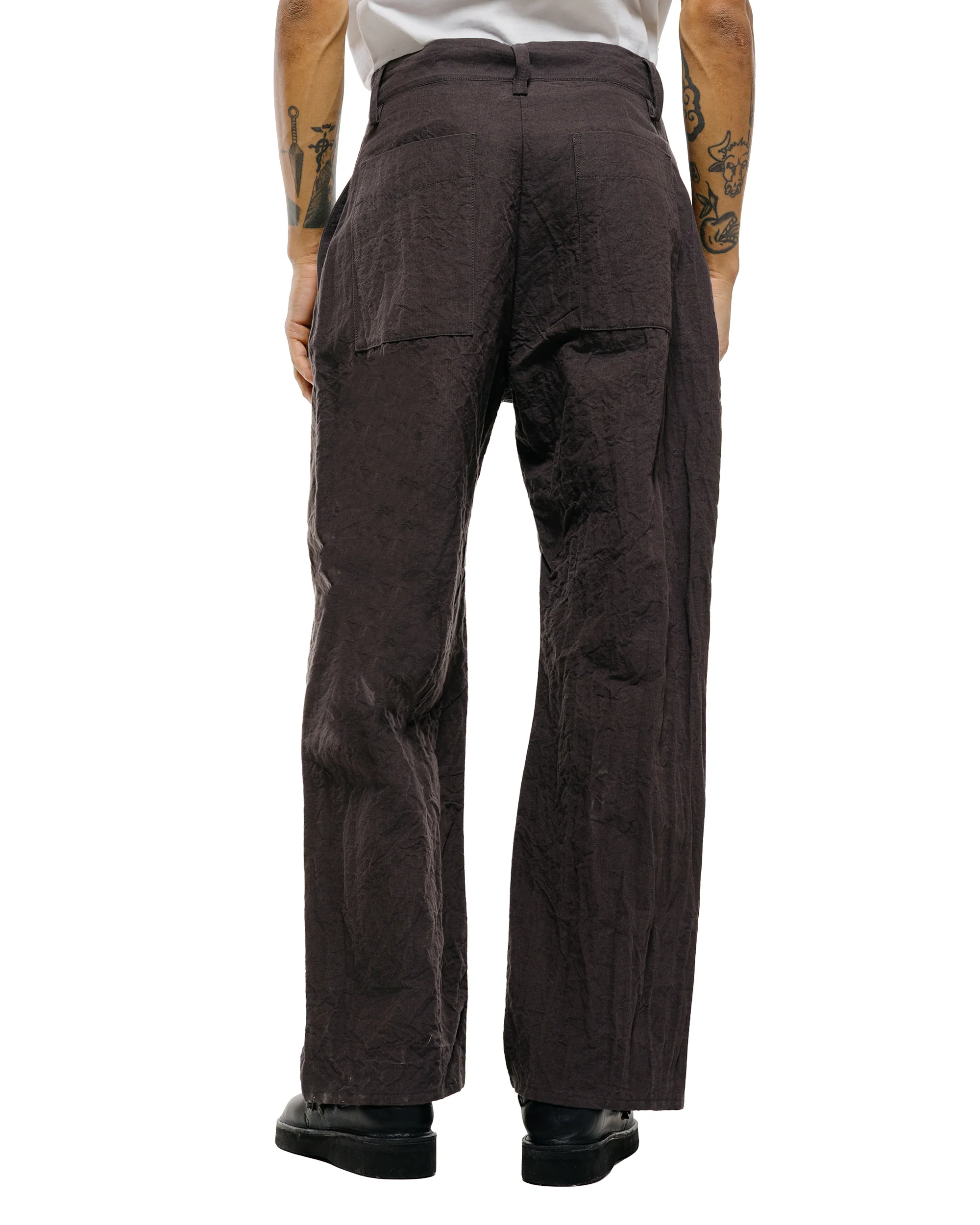 MAN-TLE R20P4 Wide Pants Earth Linen - Image 4