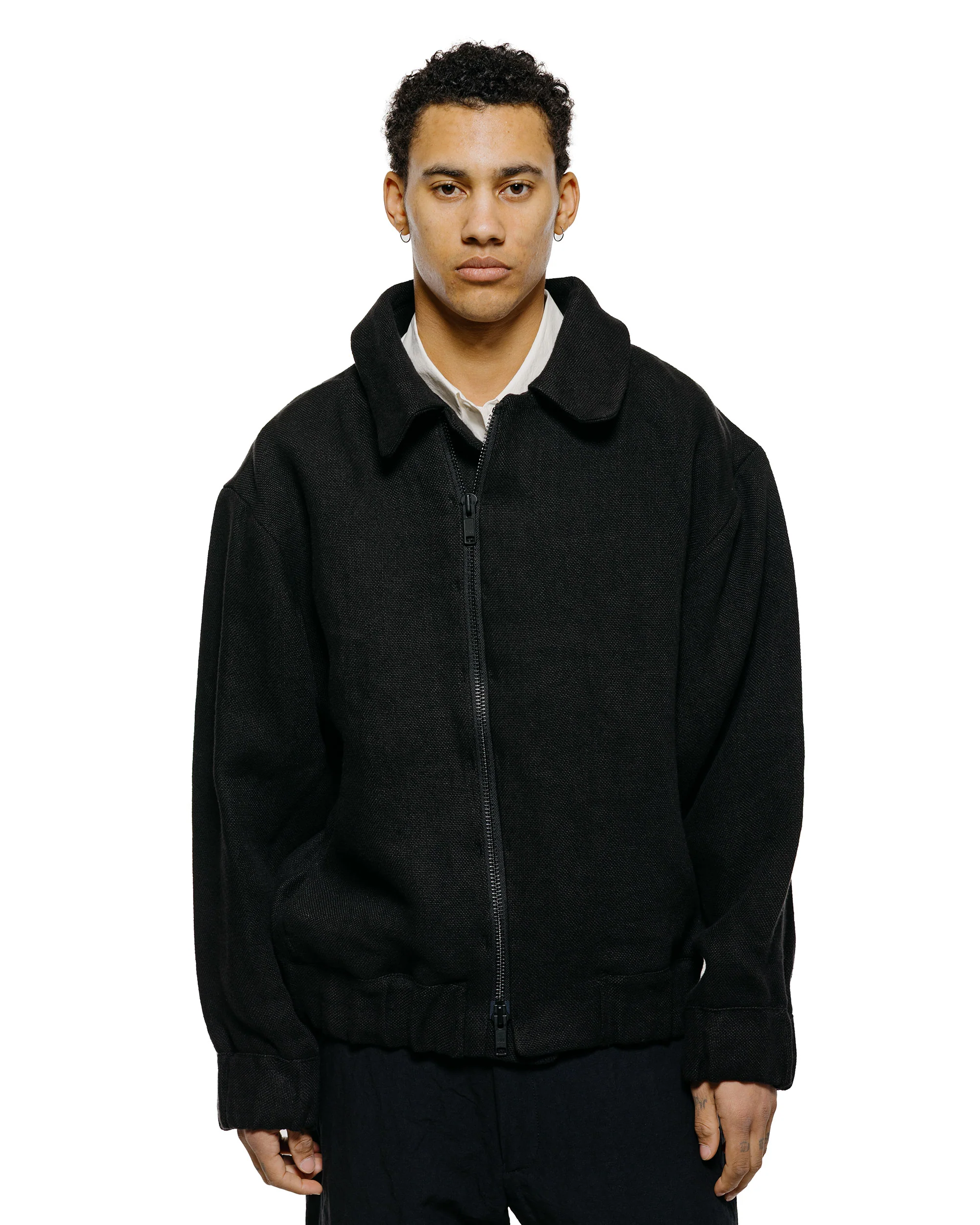 MAN-TLE R20S3 'Zip Gum Shirt' Black 20hr Canvas - Image 2