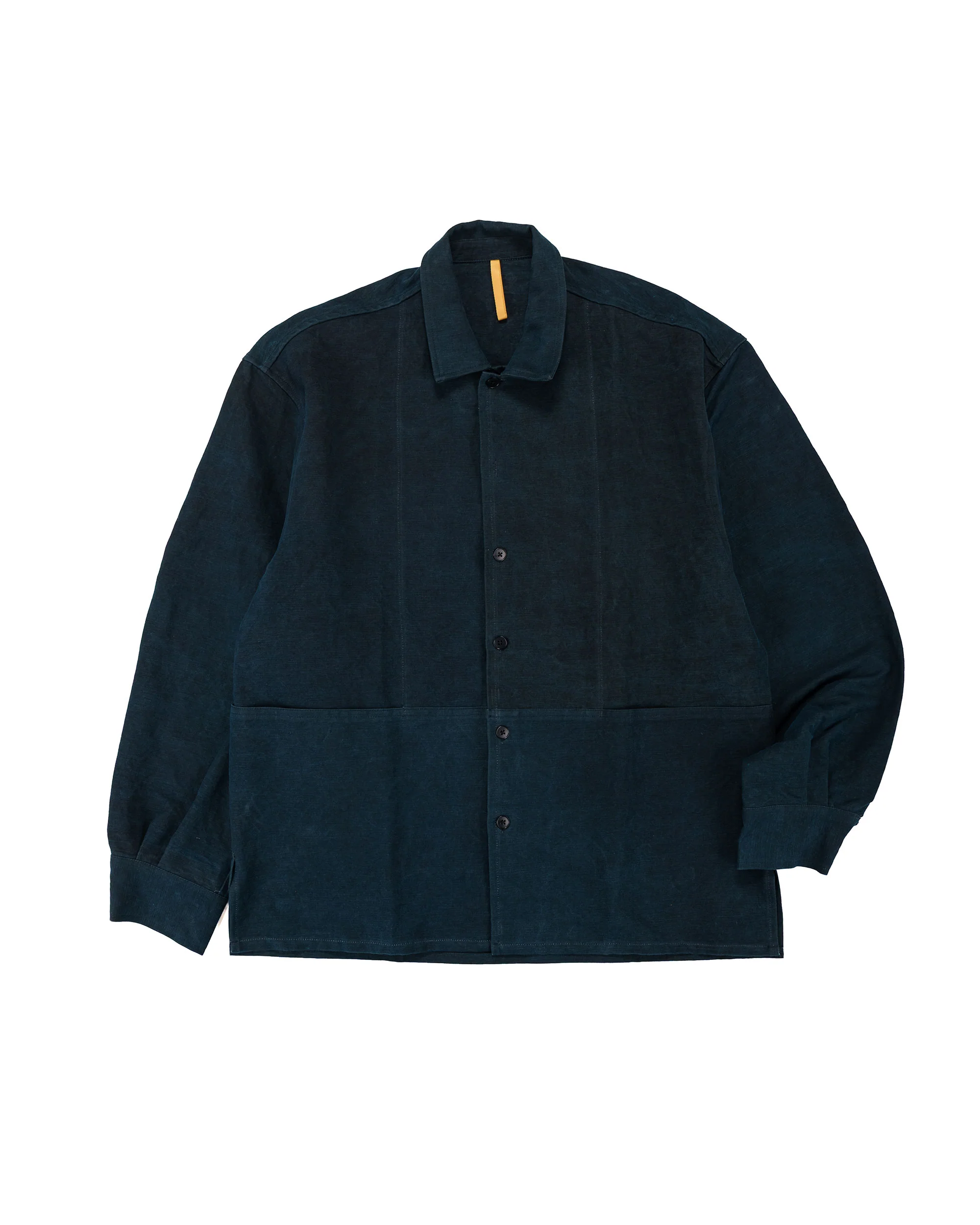 MAN-TLE R20S5 'Shop Shirt' Sumi Indigo Hemp Cloth