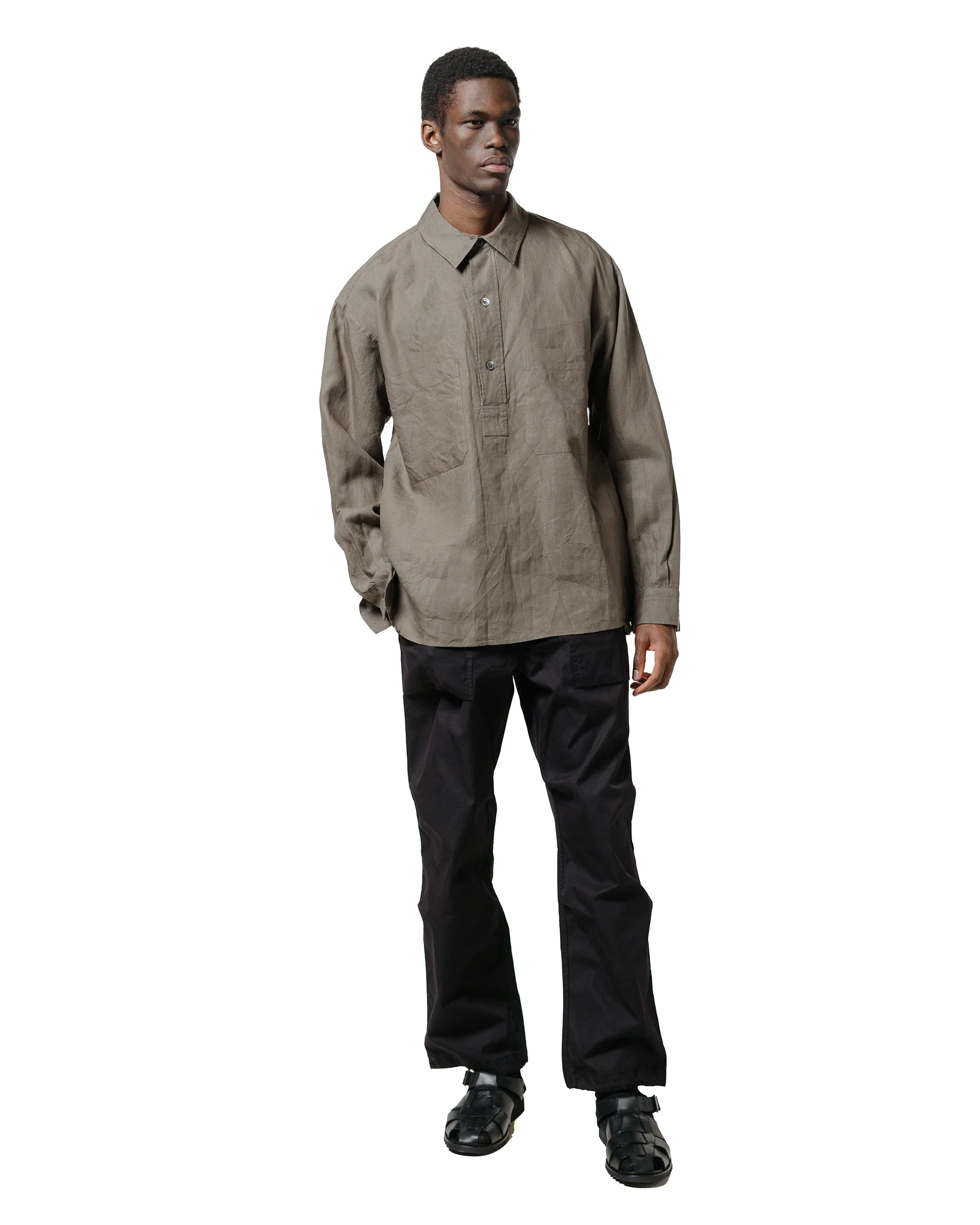 Margaret Howell Archive Overhead Shirt Shirting Linen Bay - Image 4