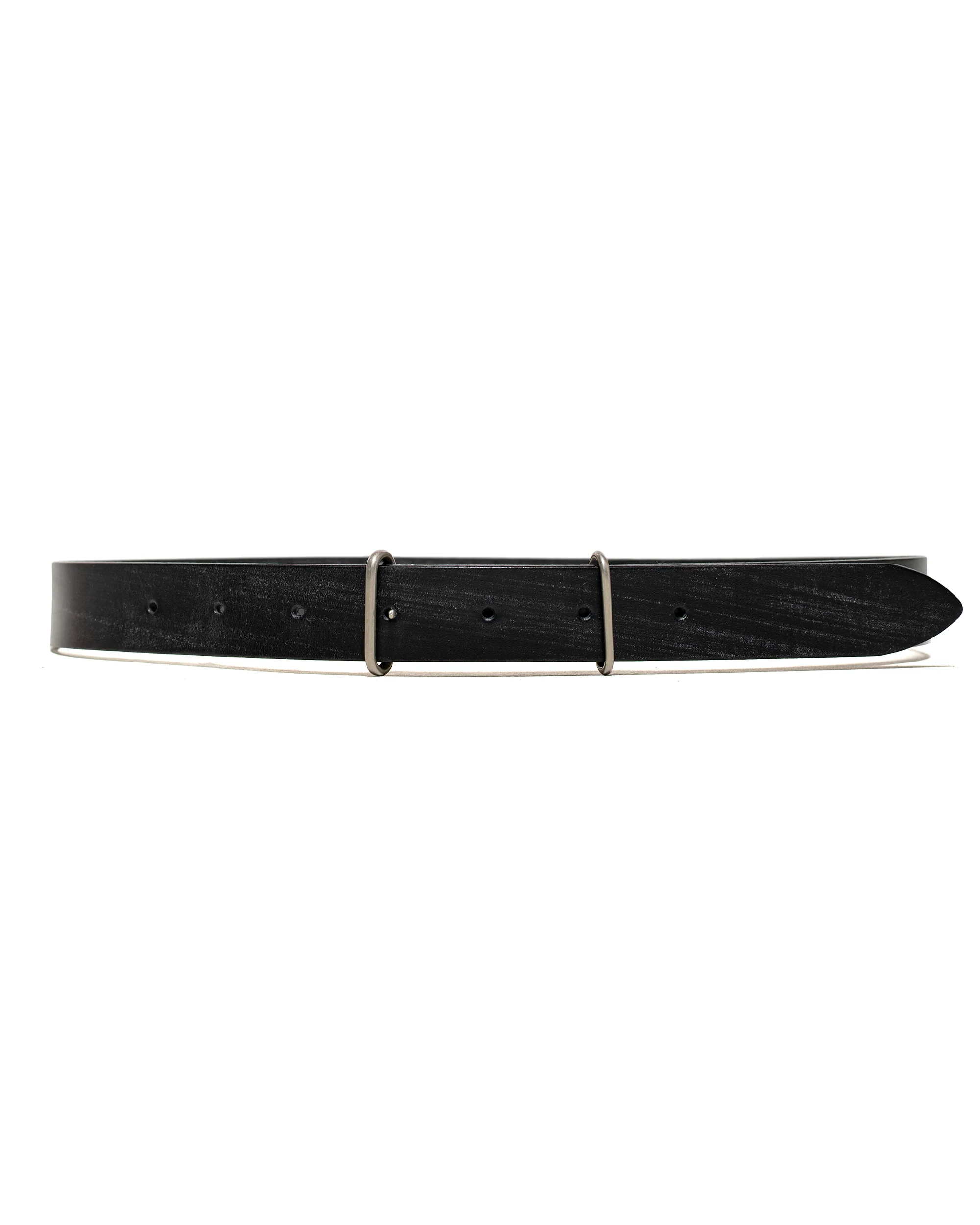 Margaret Howell Minimal Buckle Belt Full Grain Bridle Leather Black
