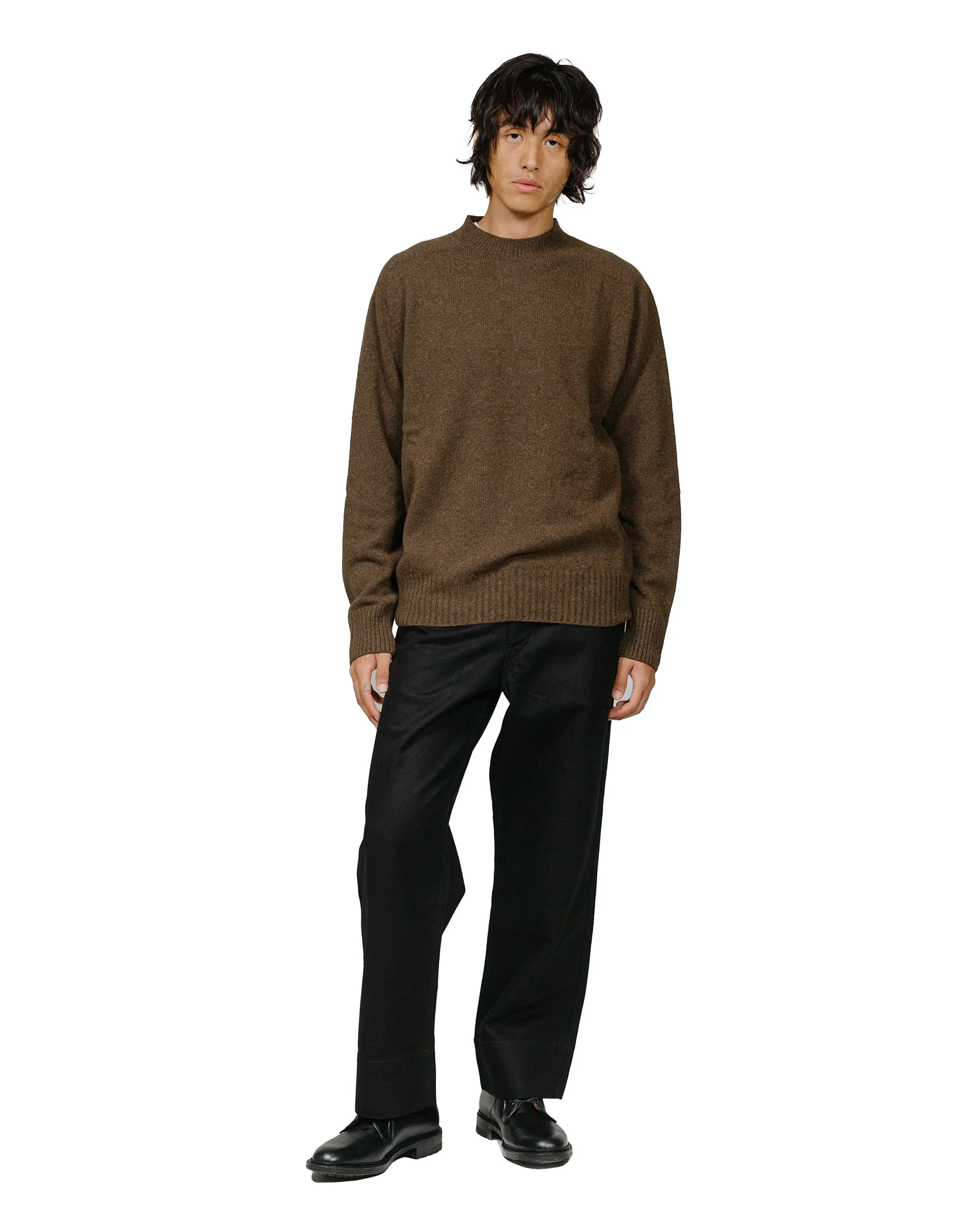 Margaret Howell Seamless Crew Neck Merino Cashmere Bracken - Image 4