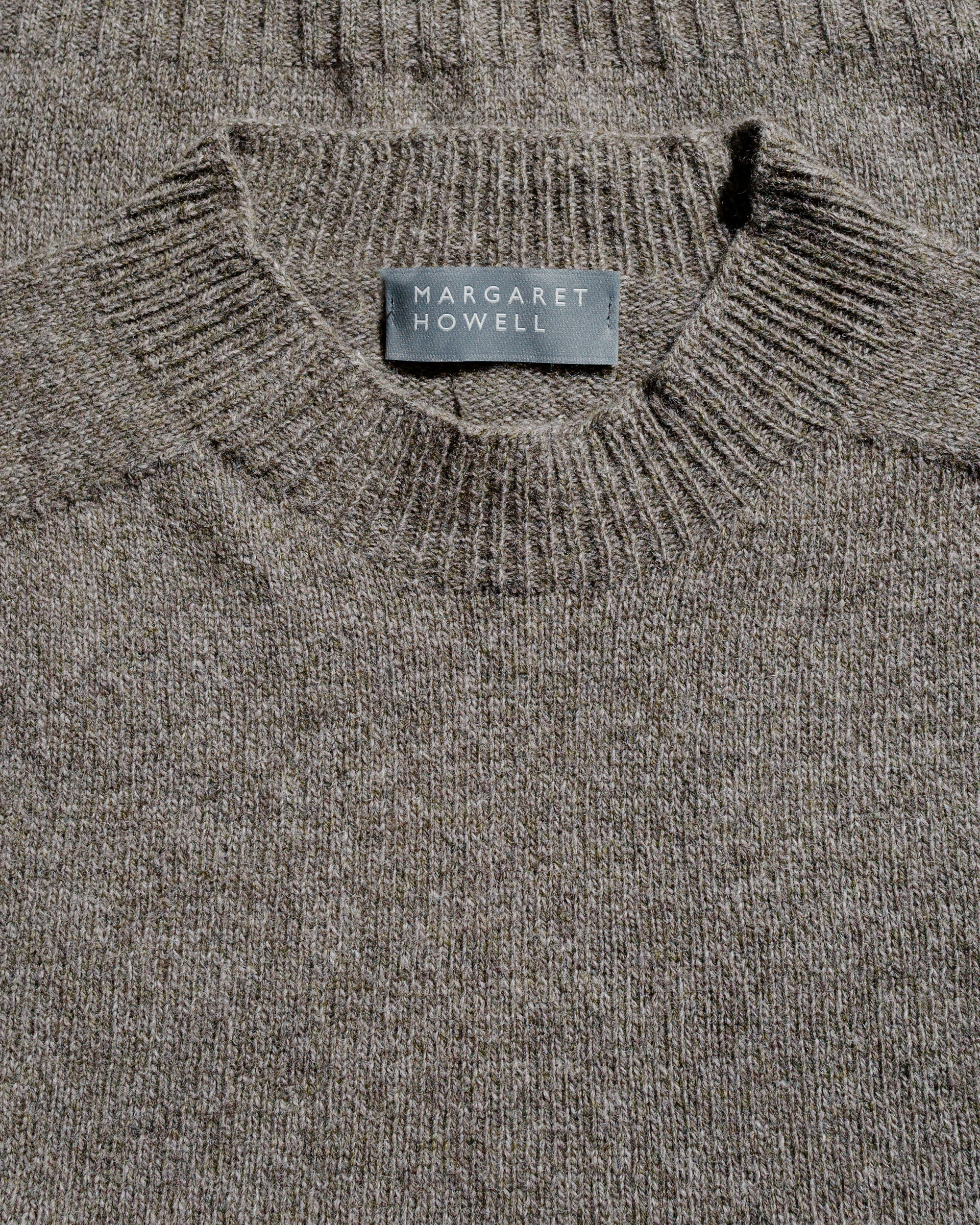 Margaret Howell Seamless Crew Neck Yak Wool Cashmere Blend Natural Twist - Image 4