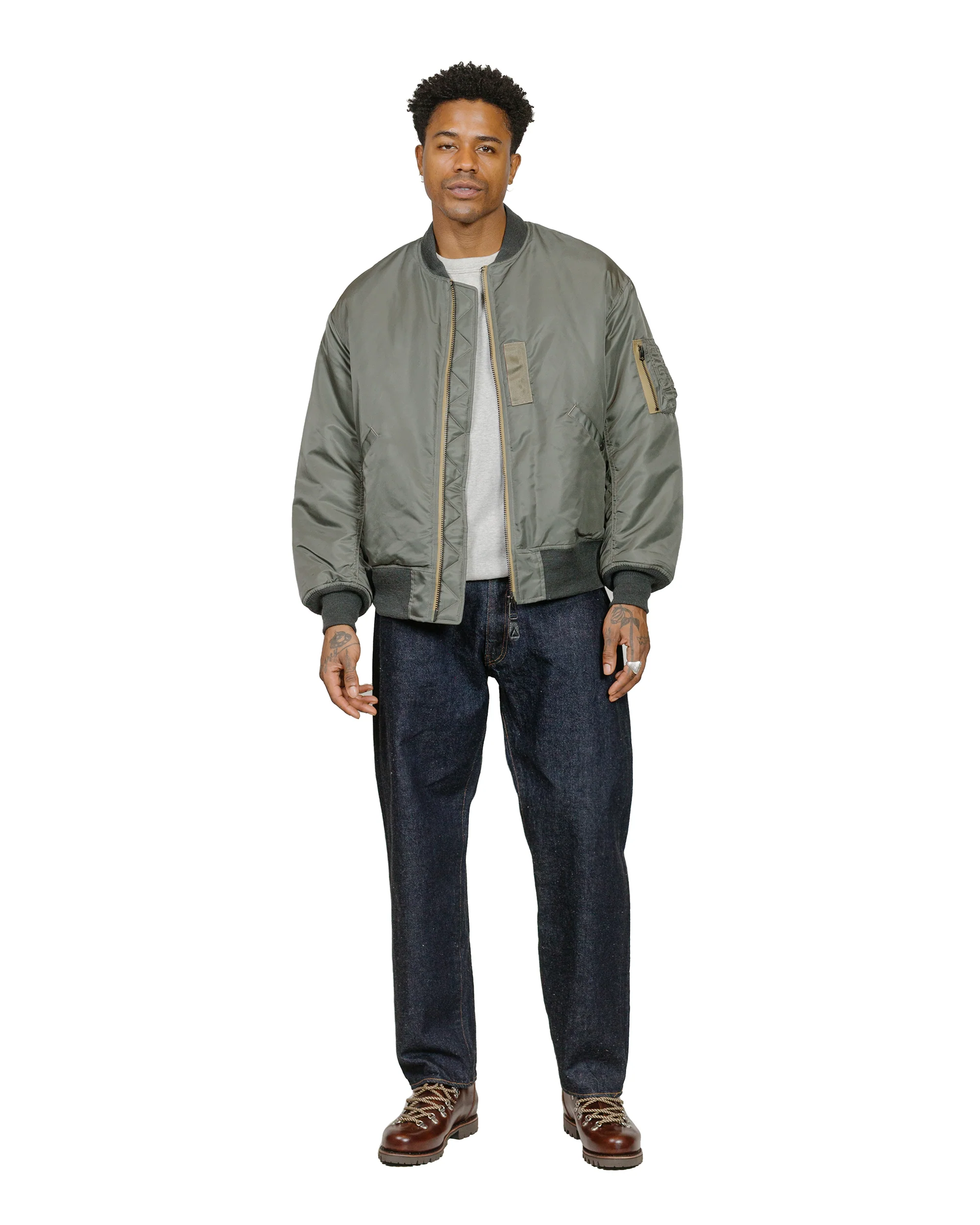 marka MA-1 Nylon Twill Sage Green - Image 4