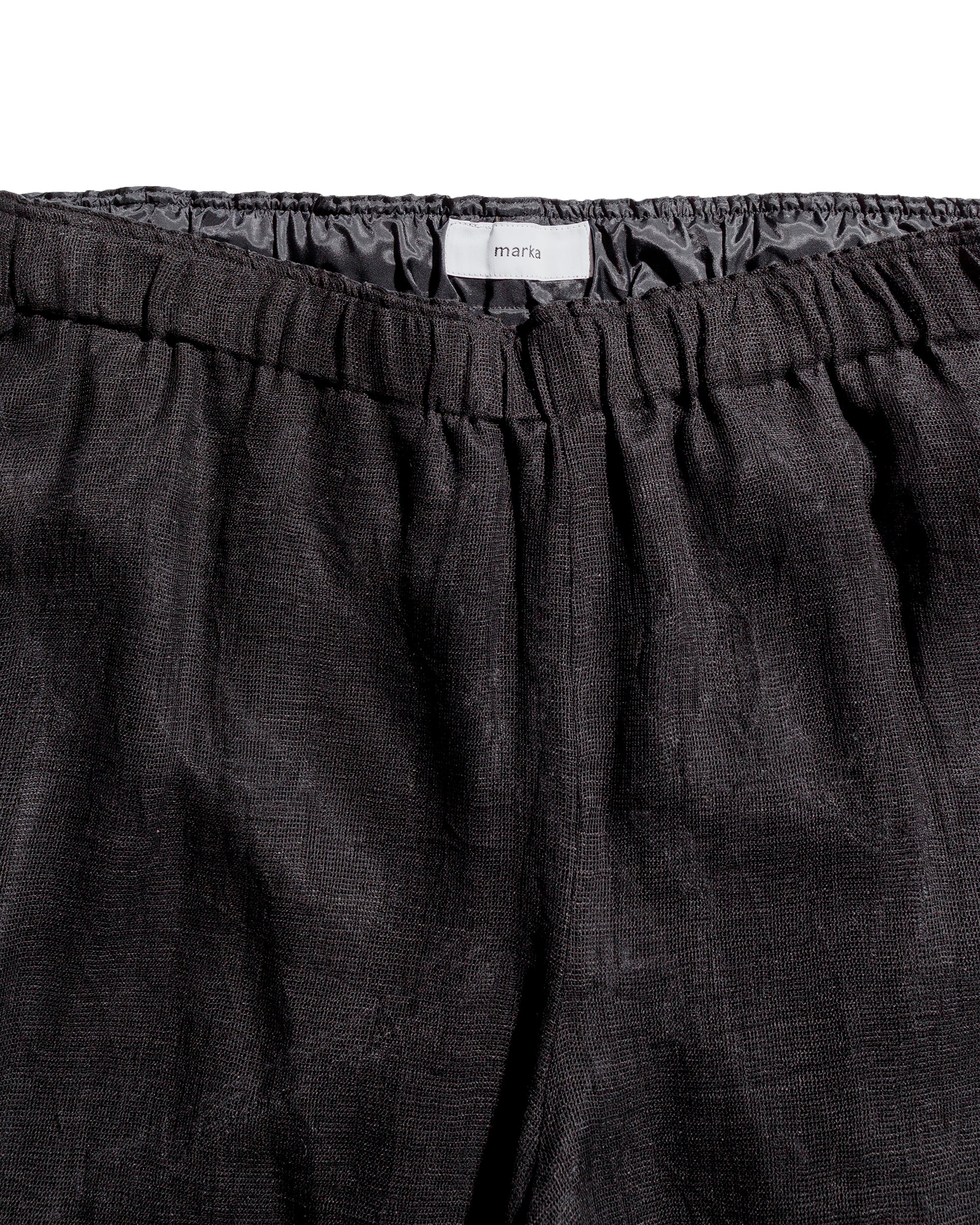 marka Mesh Shorts Linen Mesh Black - Image 5