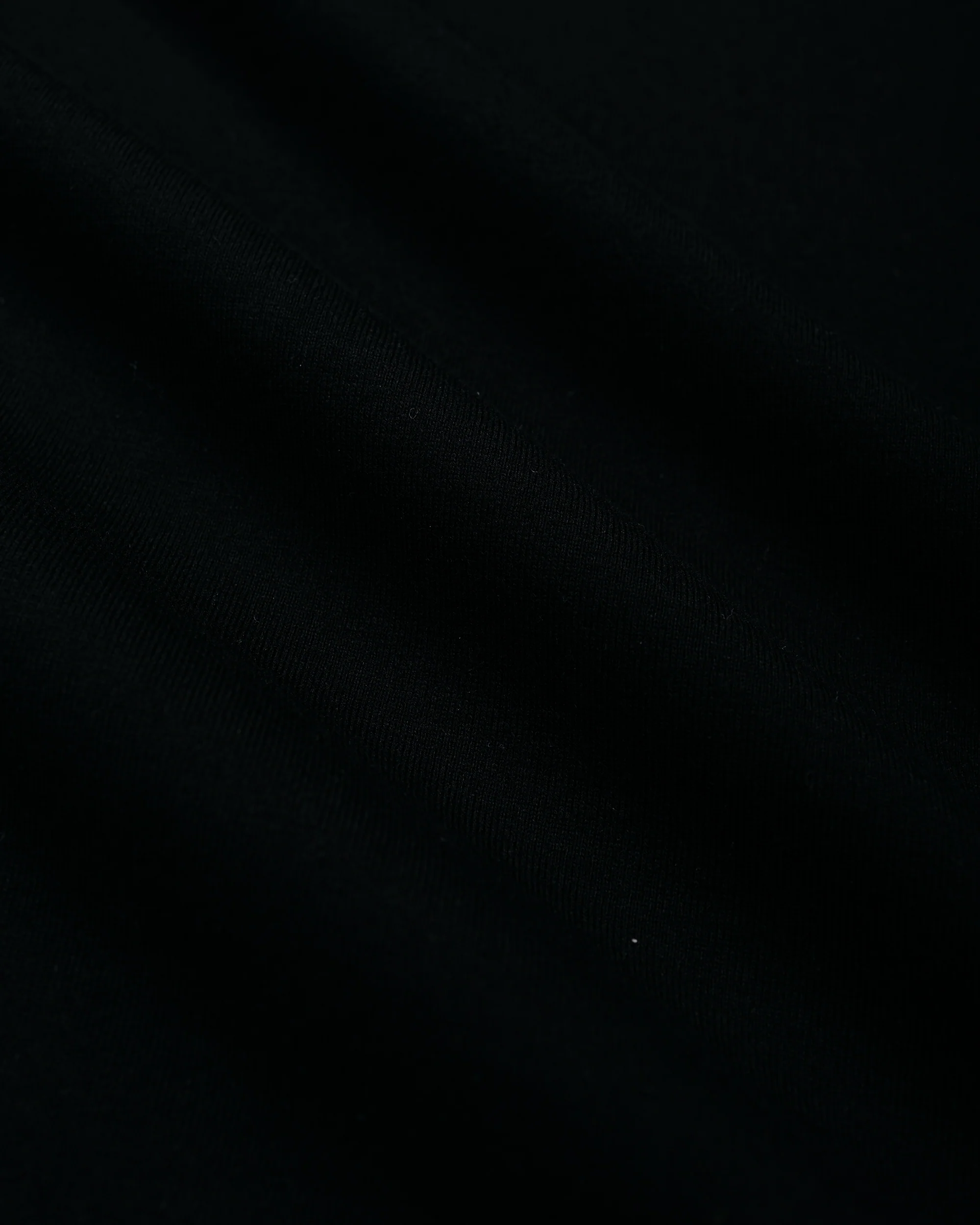 marka Narrow Piping Tee 40/2 Organic Cotton Knit Black - Image 4