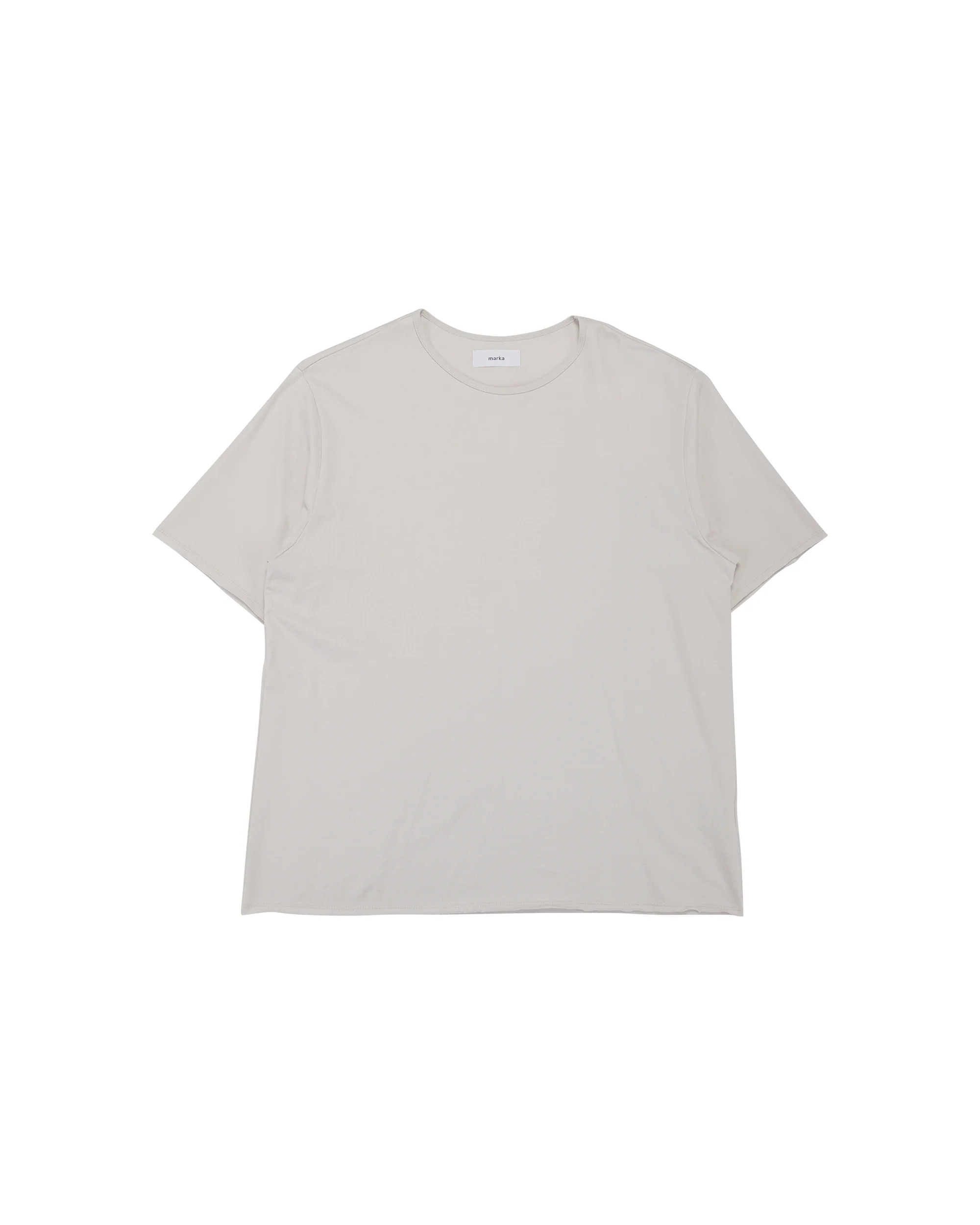 marka Narrow Piping Tee 40/2 Organic Cotton Knit L. Beige