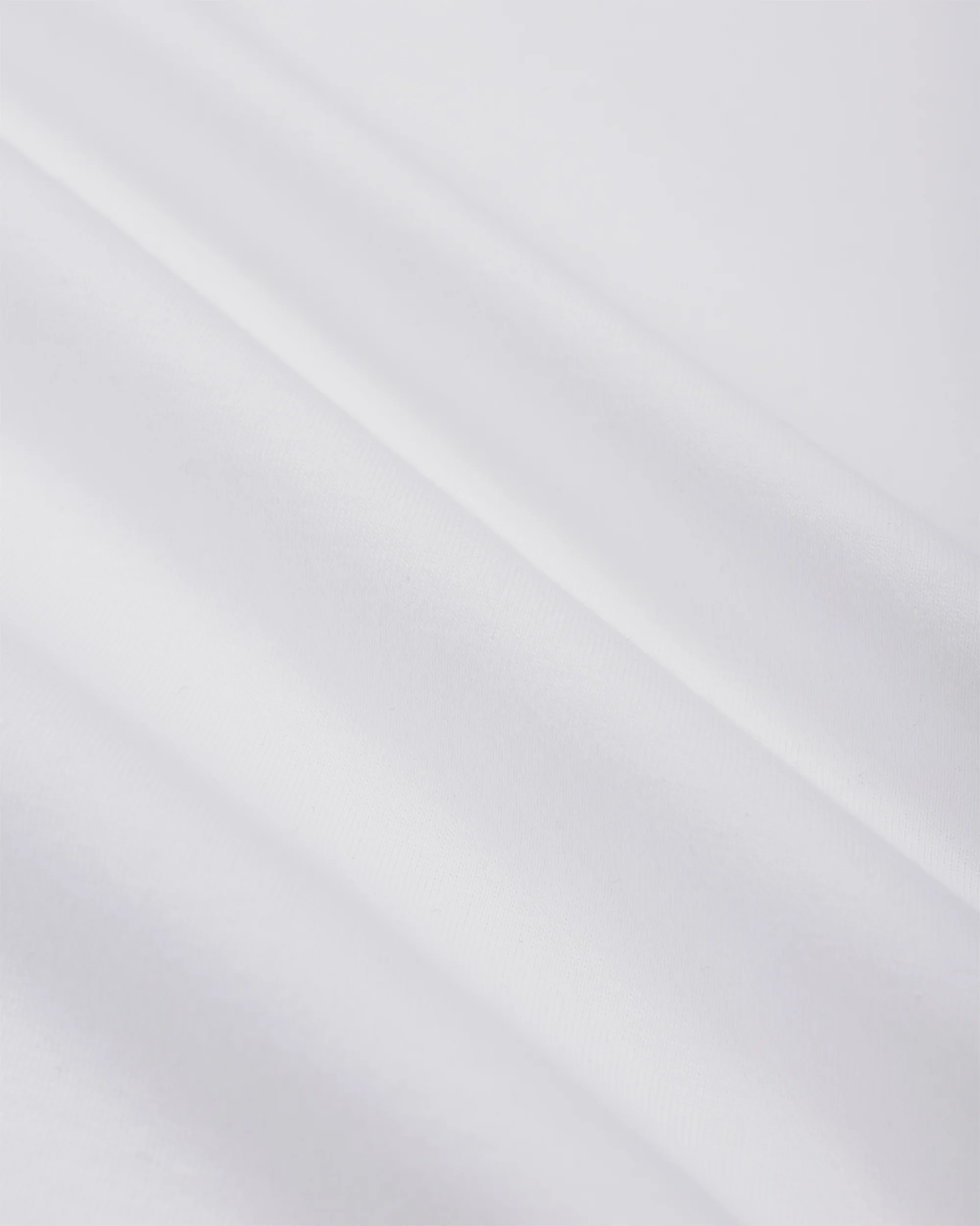 marka Narrow Piping Tee 40/2 Organic Cotton Knit White - Image 4