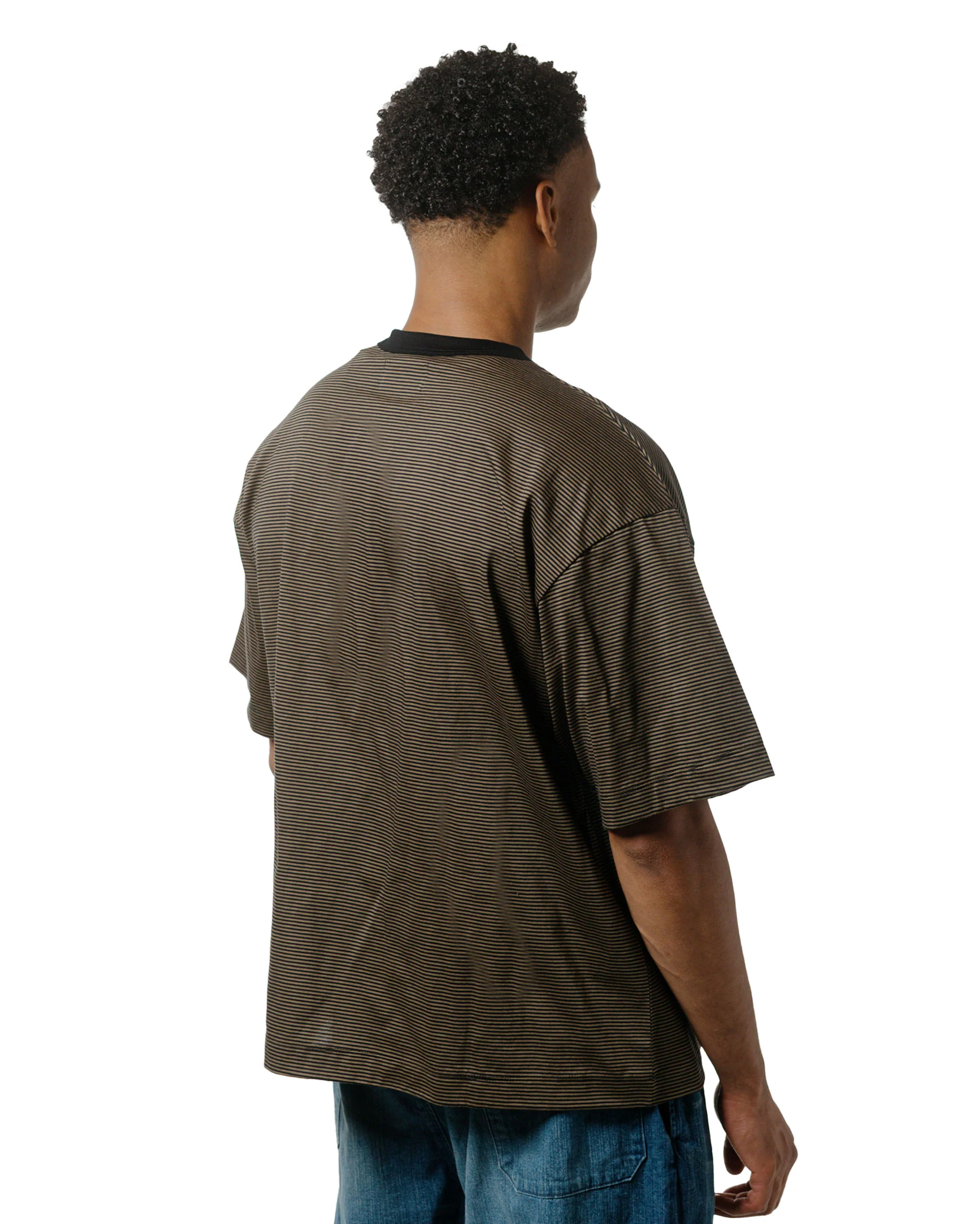 MARKAWARE Comfort Fit Tee Organic Supima Border Olive - Image 3