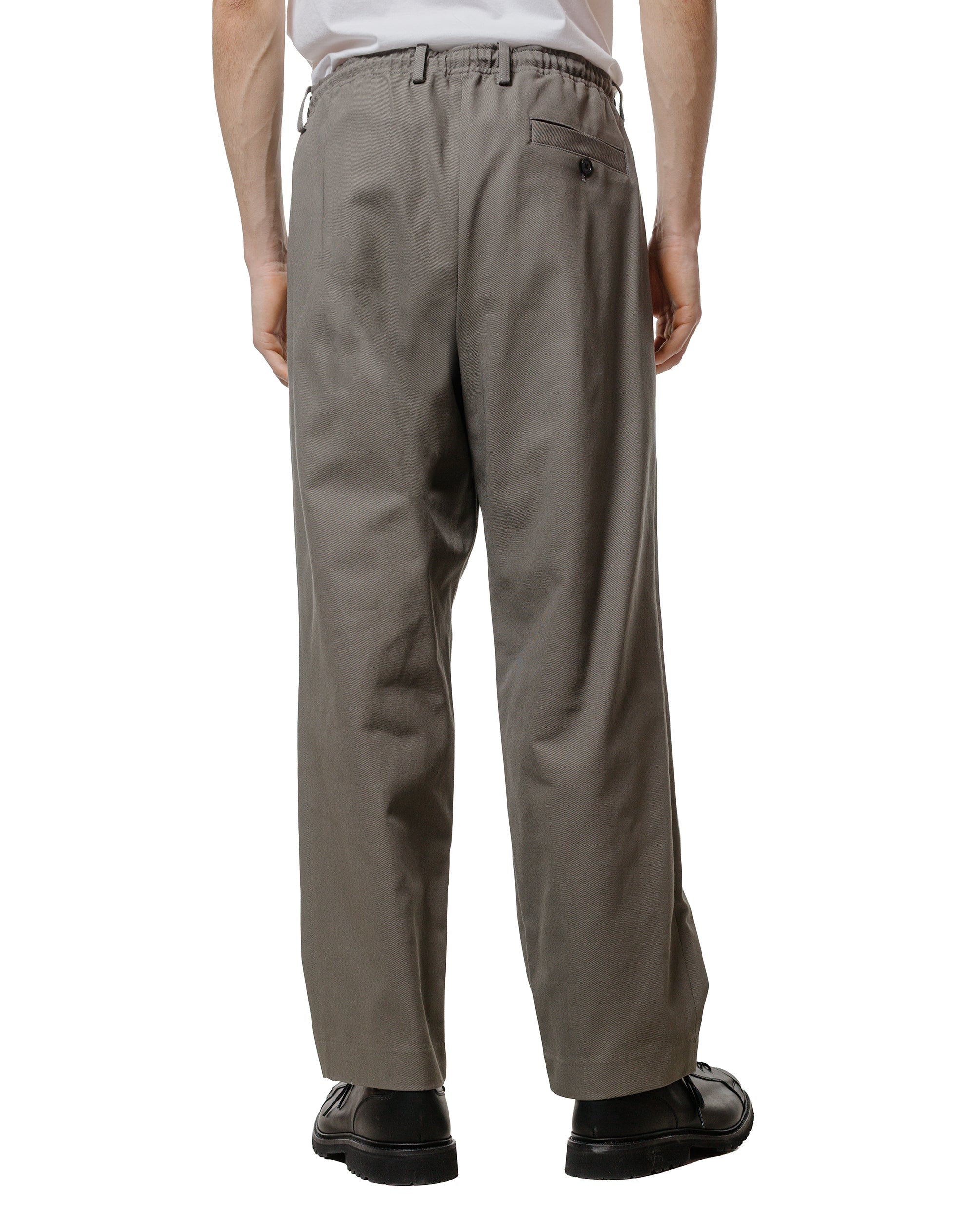 MARKAWARE Double Pleated Easy Trousers Organic Cotton Survival Cloth Gray - Image 3