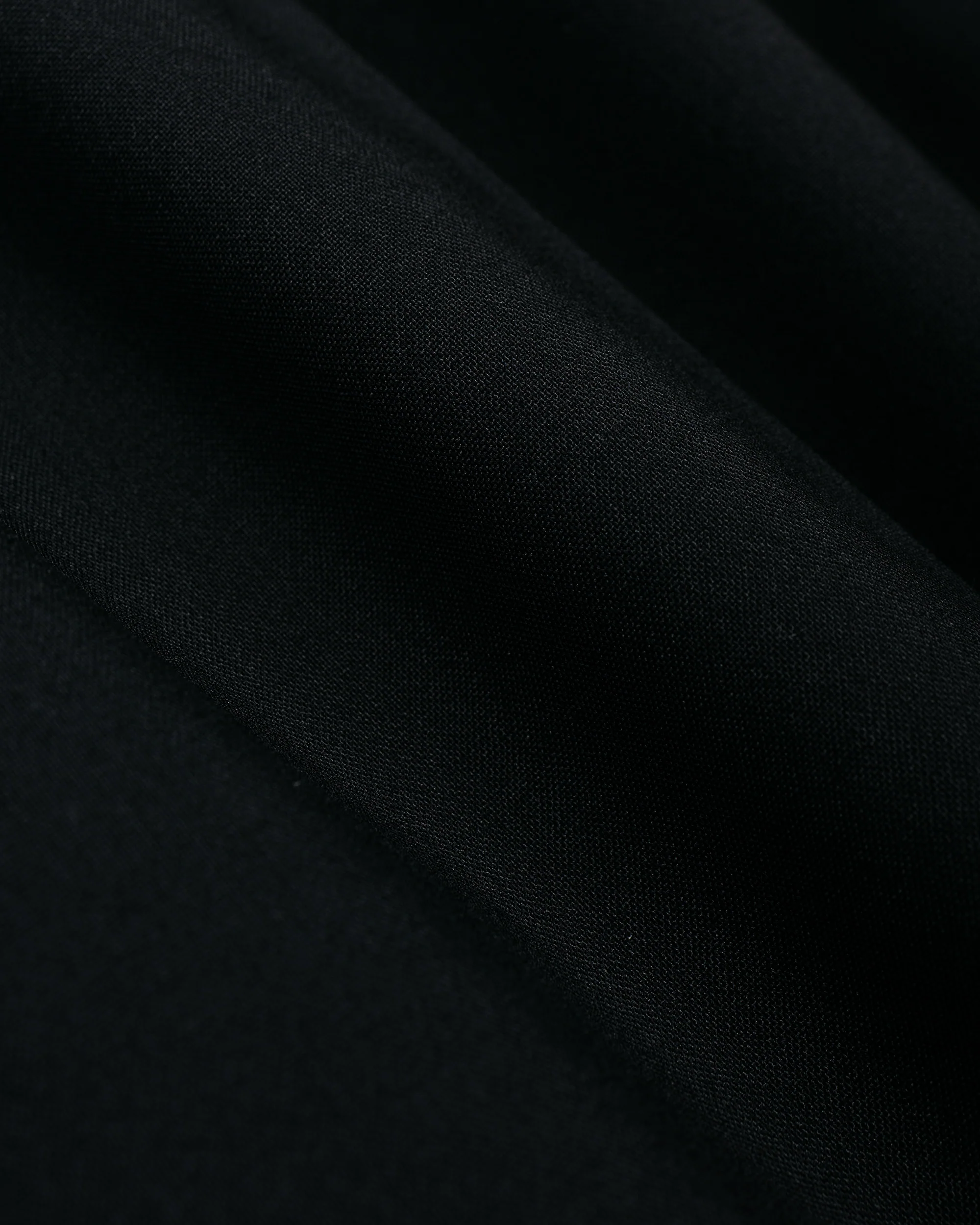 MARKAWARE Flat Tapered Easy Trousers Organic Wool 2/80 Tropical Black - Image 5