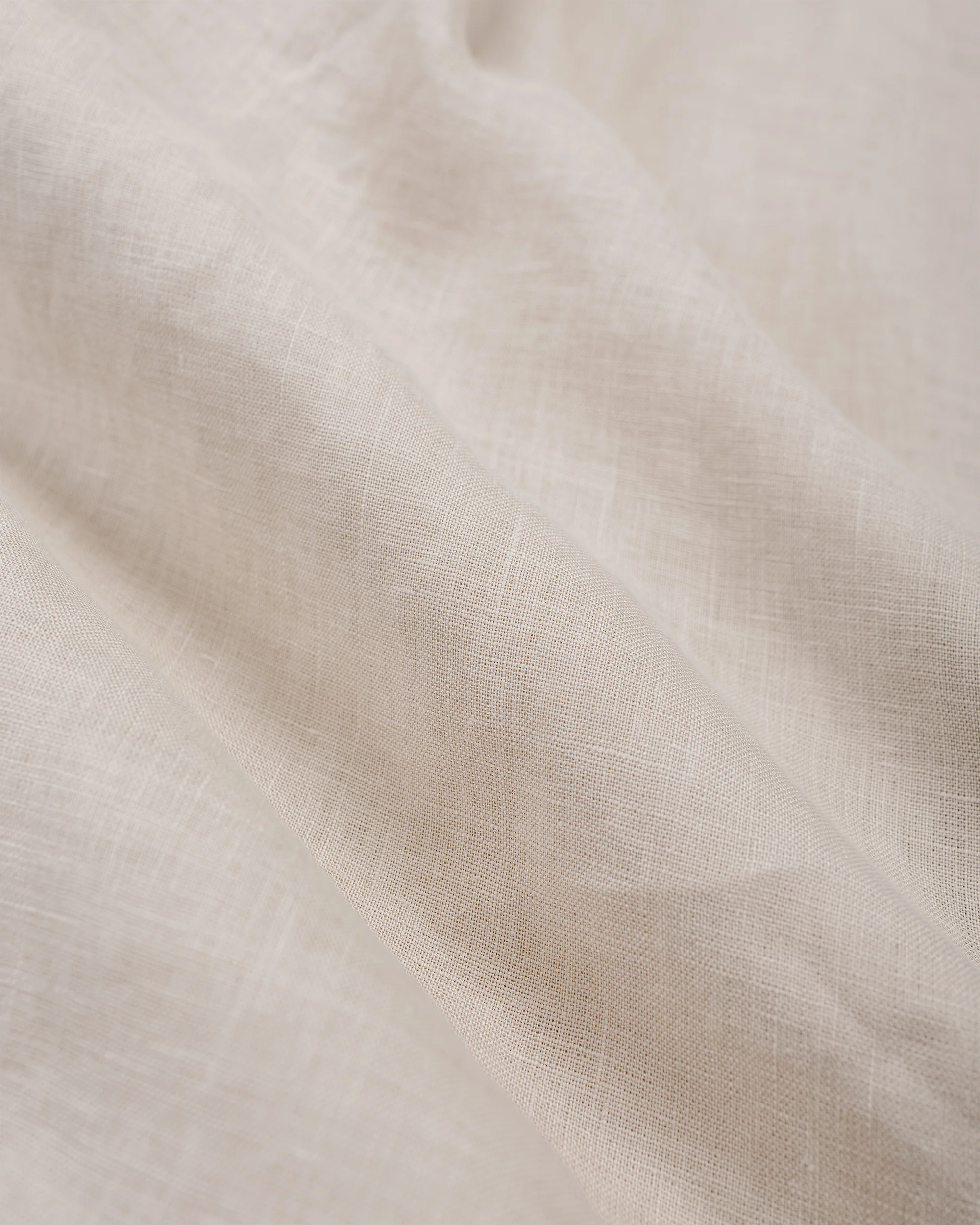 MARKAWARE Open Collar Shirt Hemp Shirting Taupe - Image 5