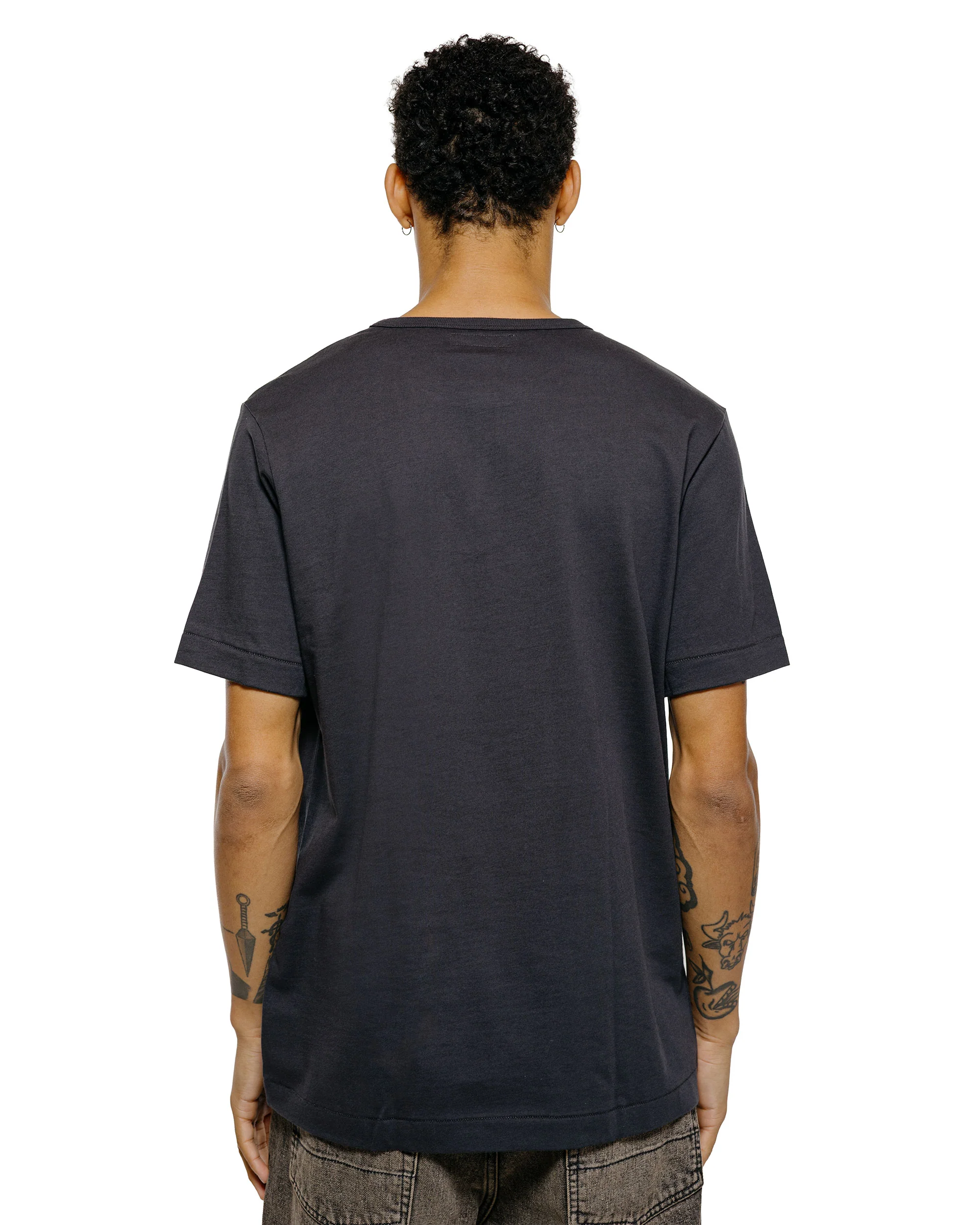 Merz B. Schwanen 2M15 Vintage Machine Refined T-Shirt Charcoal - Image 3