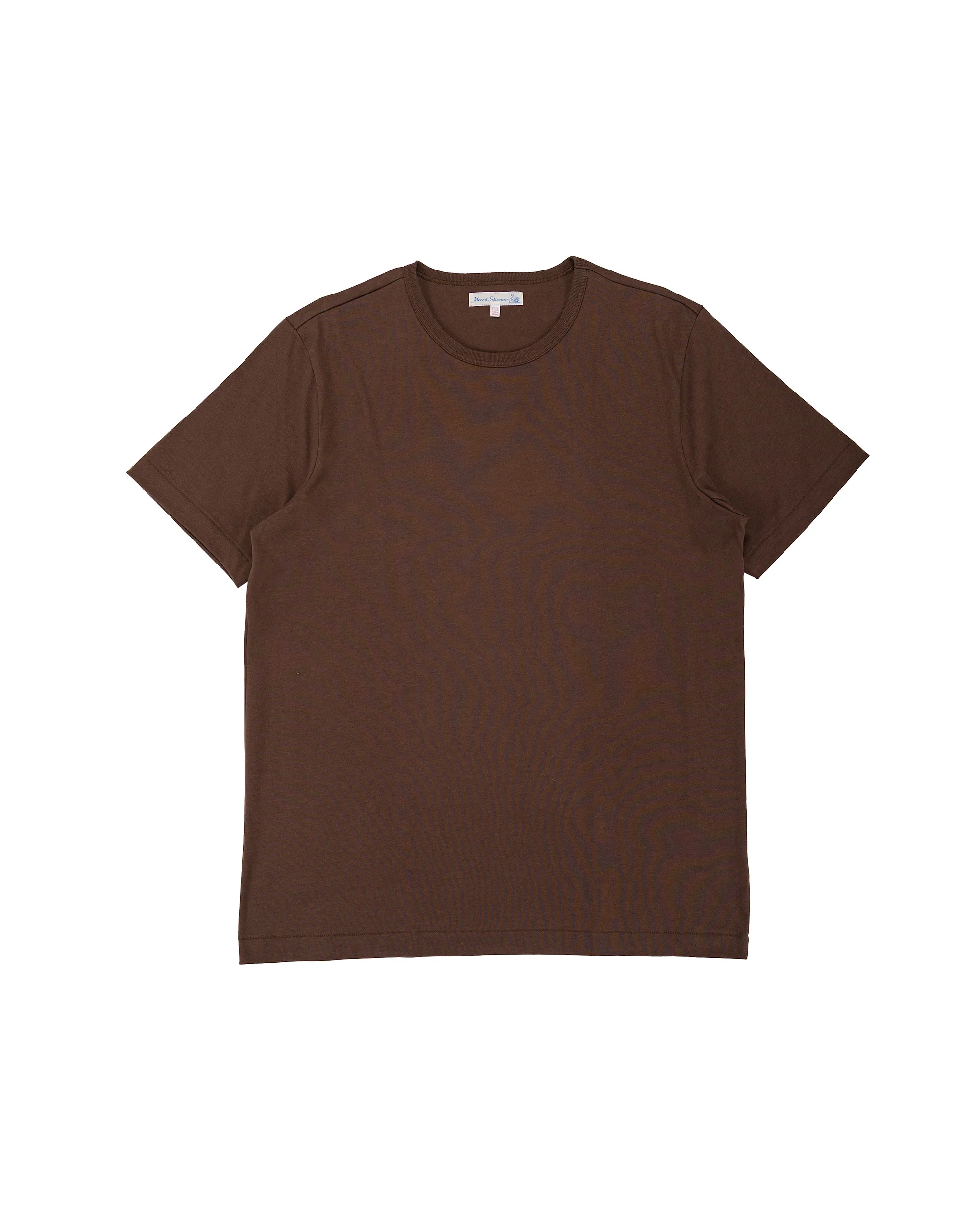 Merz B. Schwanen 2M15 Vintage Machine Refined T-Shirt Chocolate