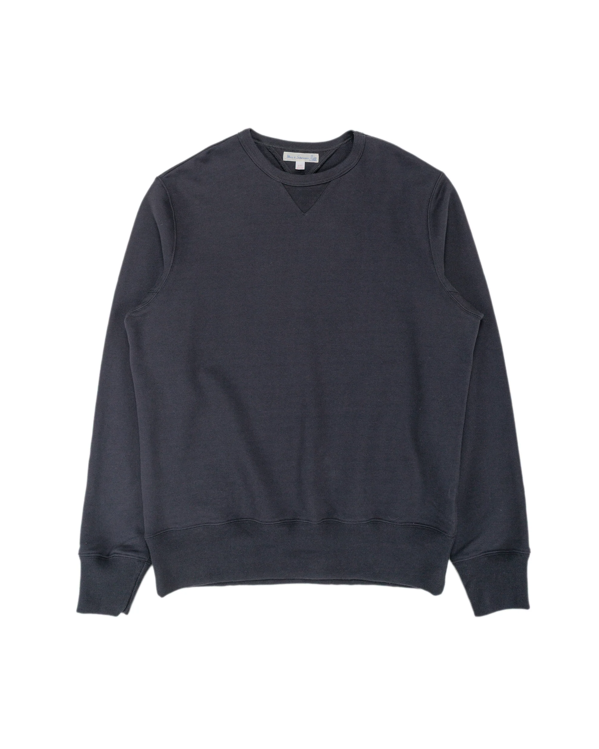 Merz B. Schwanen 3M46 Vintage Machine Fleece Sweatshirt Charcoal