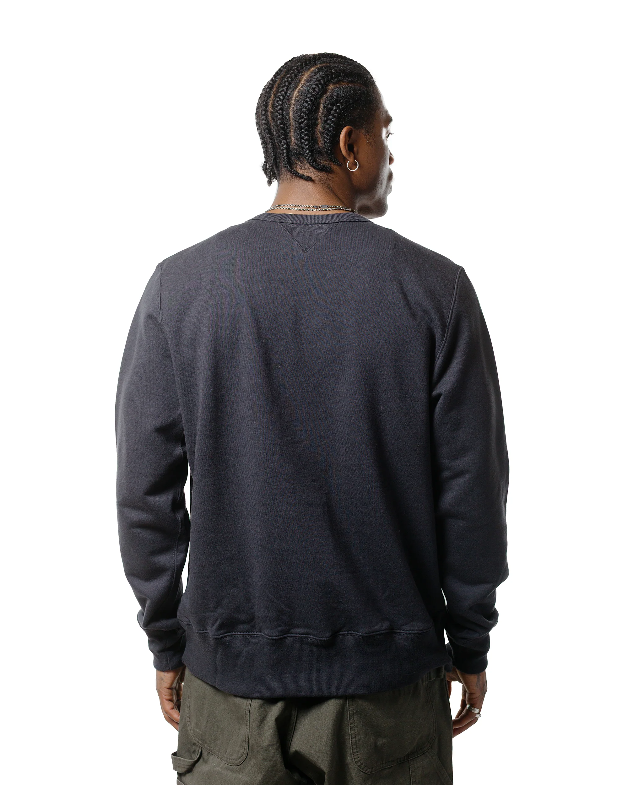 Merz B. Schwanen 3M46 Vintage Machine Fleece Sweatshirt Charcoal - Image 3