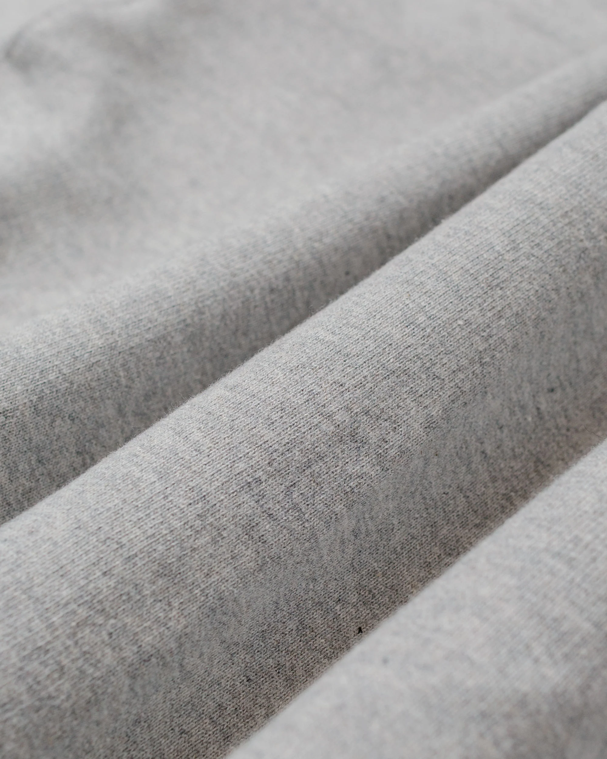 Merz B. Schwanen 3M46 Vintage Machine Fleece Sweatshirt Grey Melange - Image 6