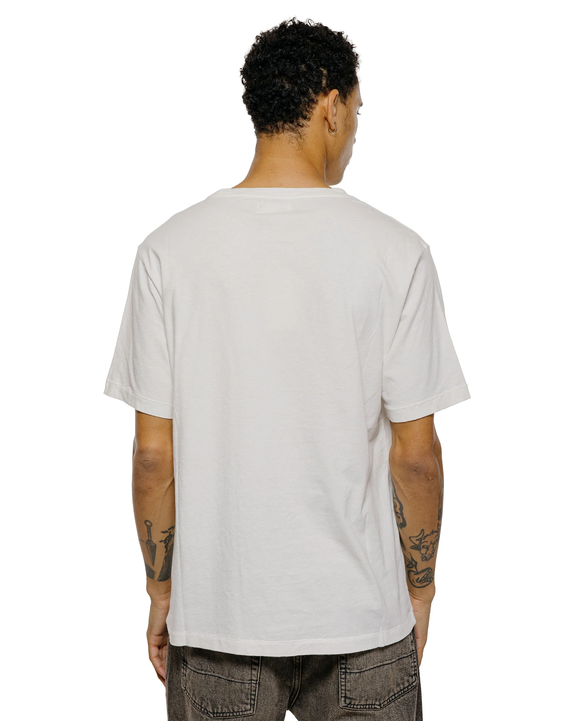 Merz B. Schwanen HPT01 Cotton Hemp T-Shirt White - Image 3