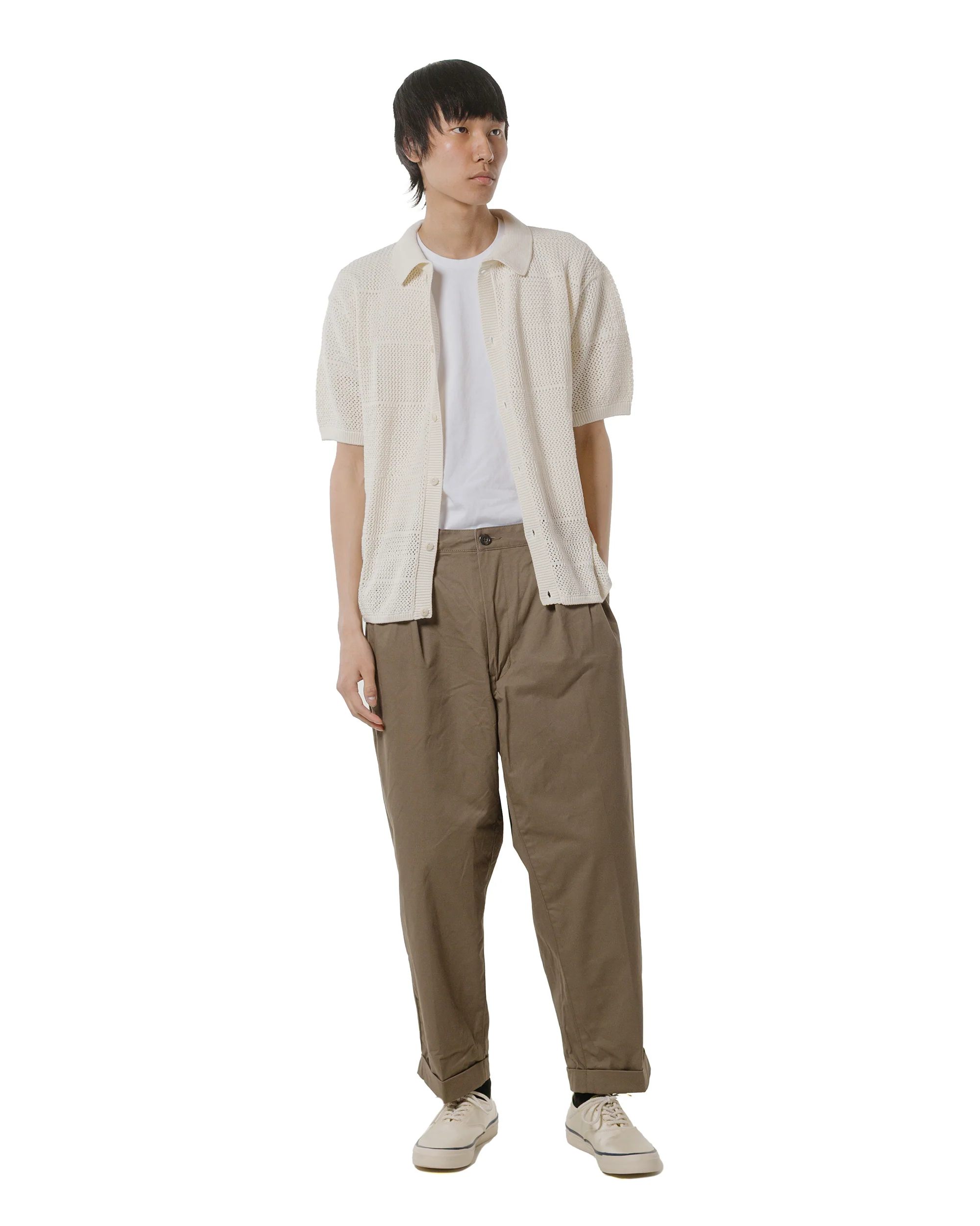 Merz B. Schwanen KNITSHIRT01 Crochet Shirt Natural - Image 4