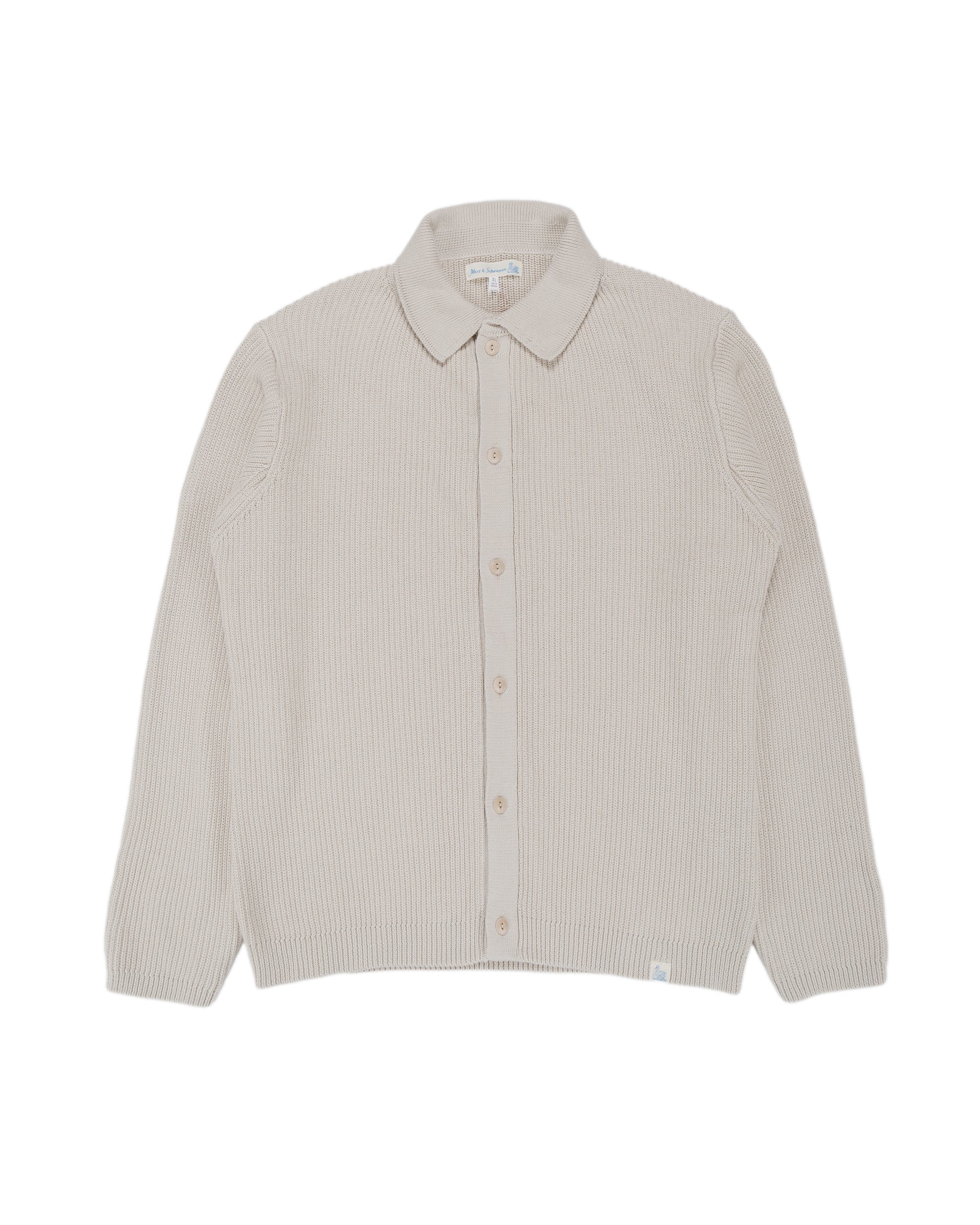 Merz B. Schwanen KNITSHIRT05 Ribbed Knitshirt Sand