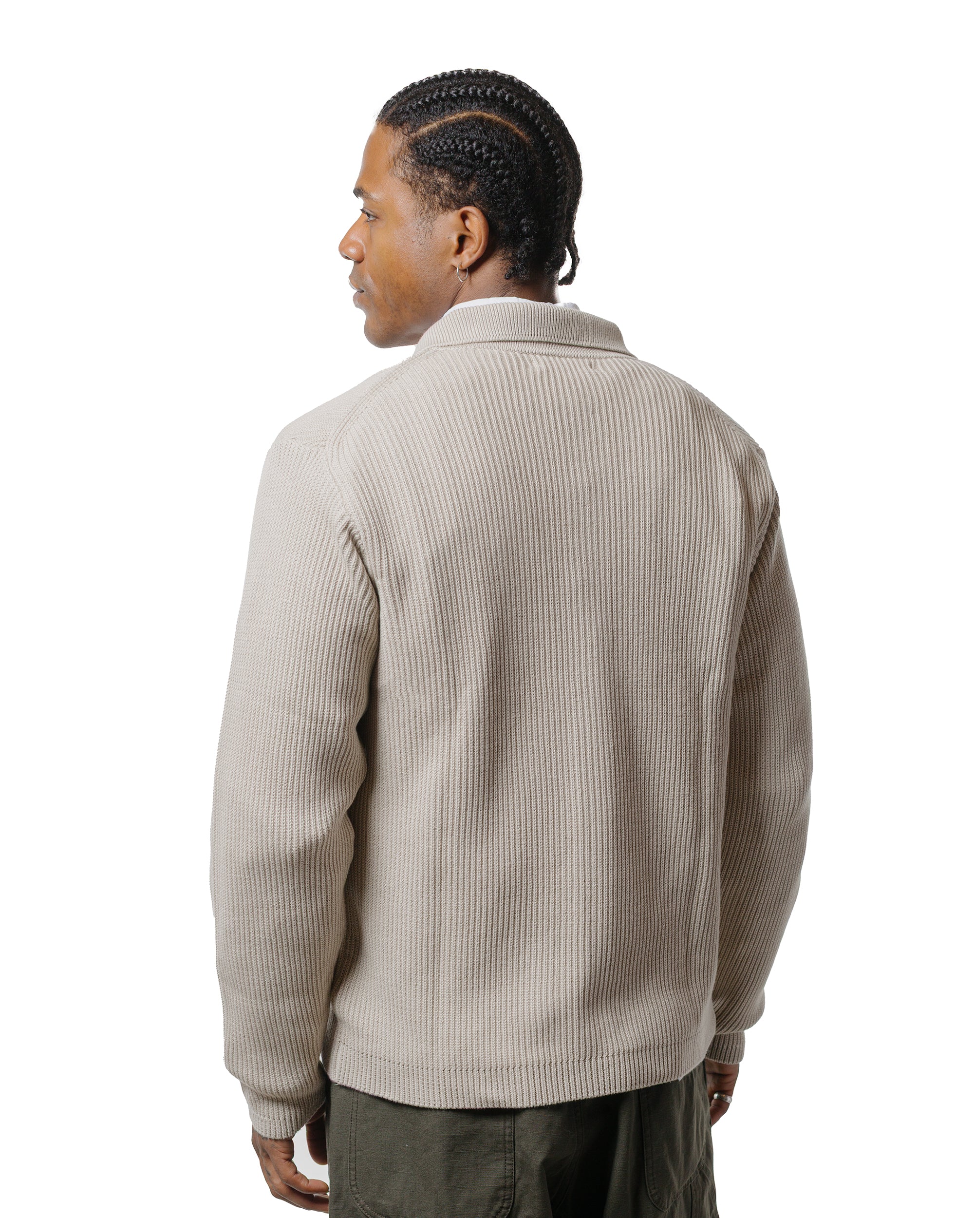 Merz B. Schwanen KNITSHIRT05 Ribbed Knitshirt Sand - Image 3