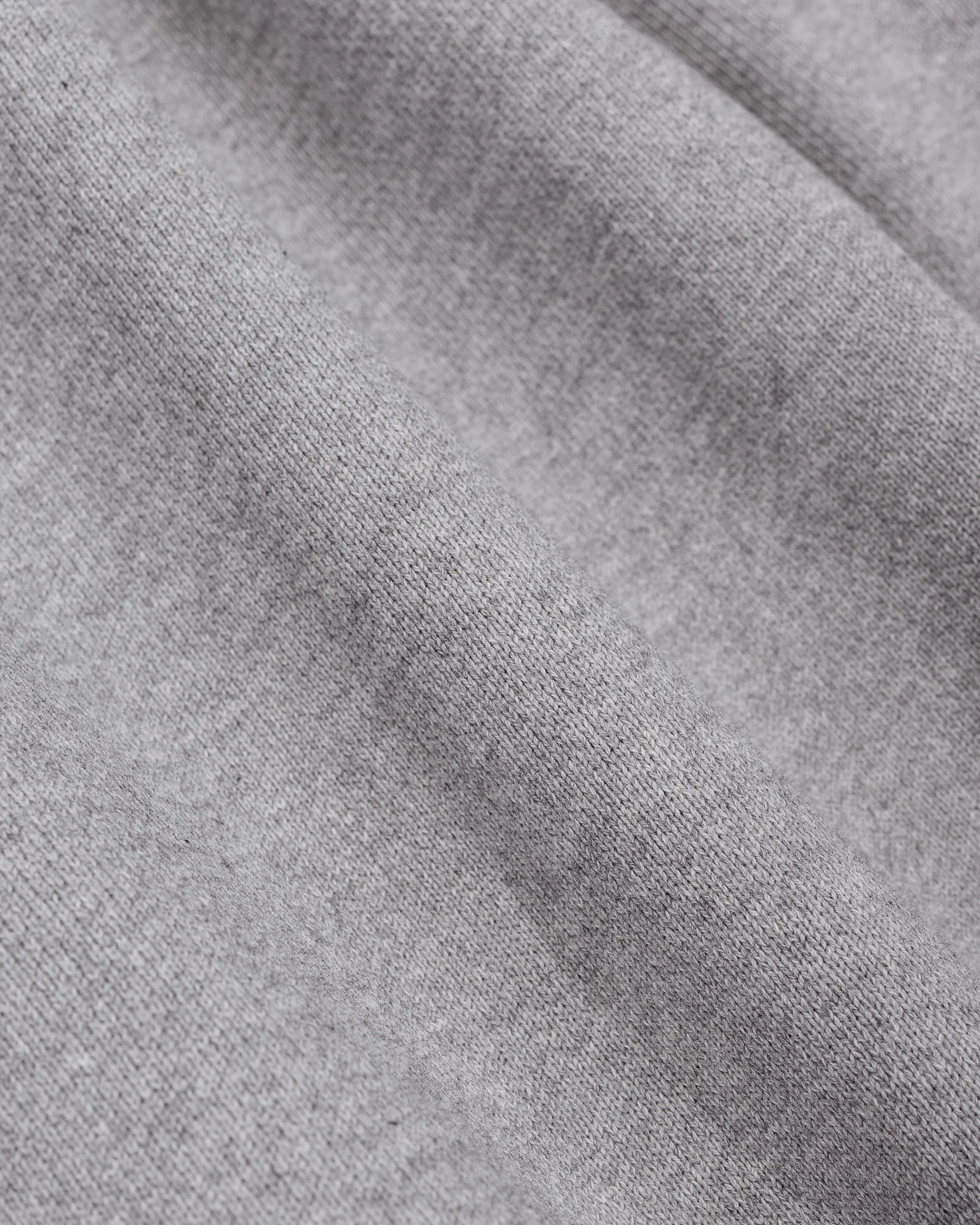 Merz B. Schwanen ZIP03 Authentic Fleece Polo Collared Half-Zip Cotton Sweatshirt Grey - Image 5