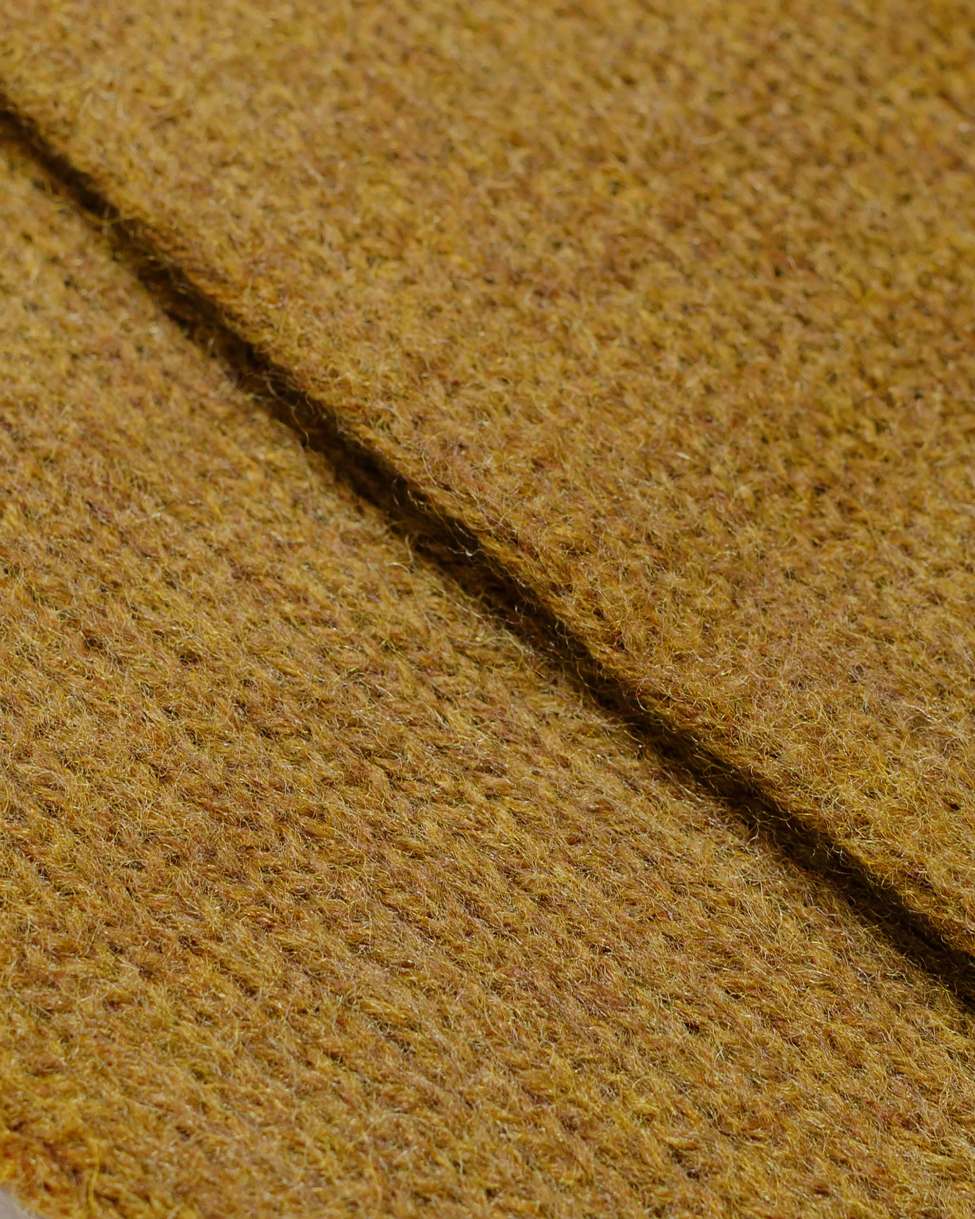 MHL Brushed Scarf Soft Shetland Wool Ochre - Image 2