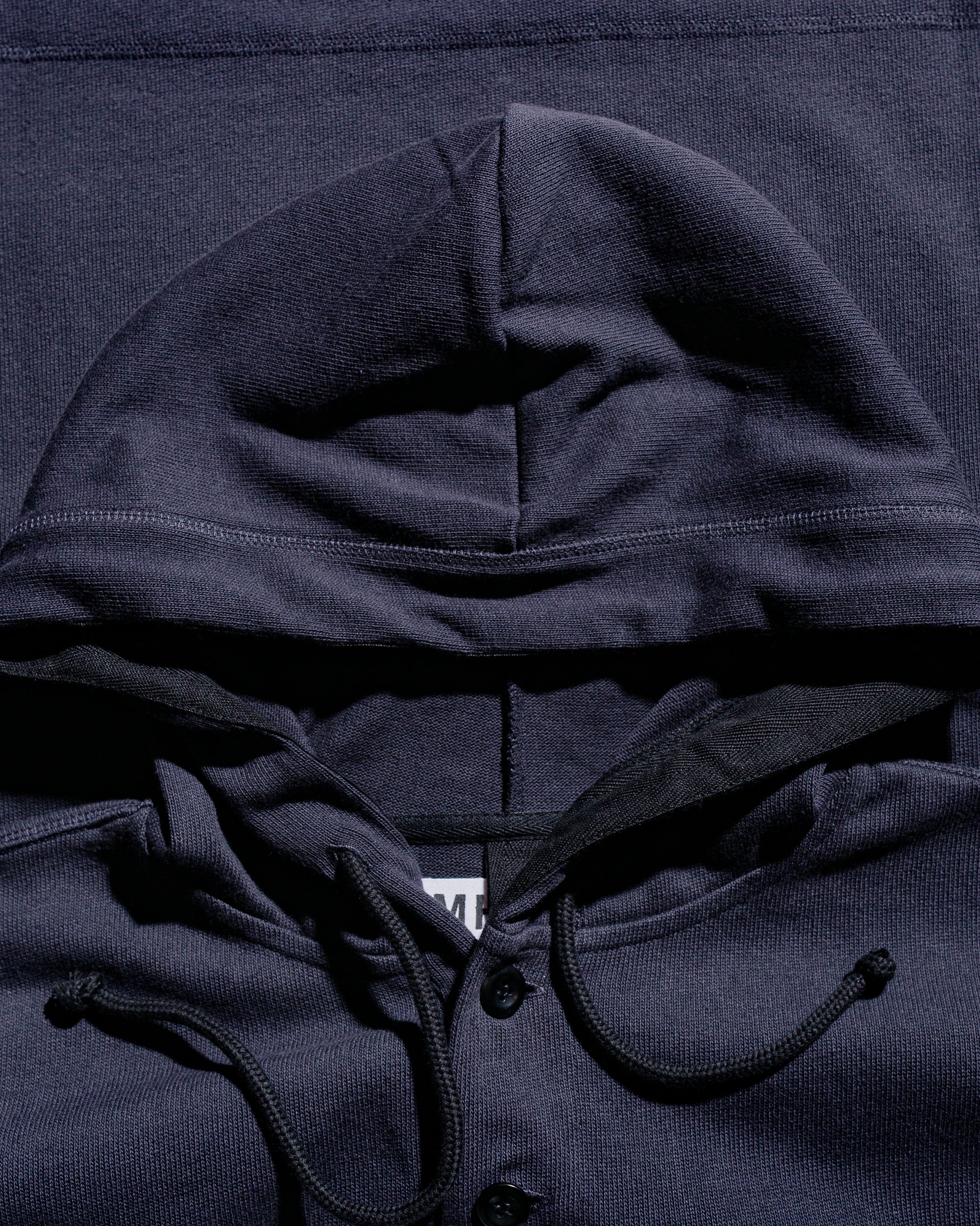 MHL Button Hoodie Open End Jersey Ink - Image 5