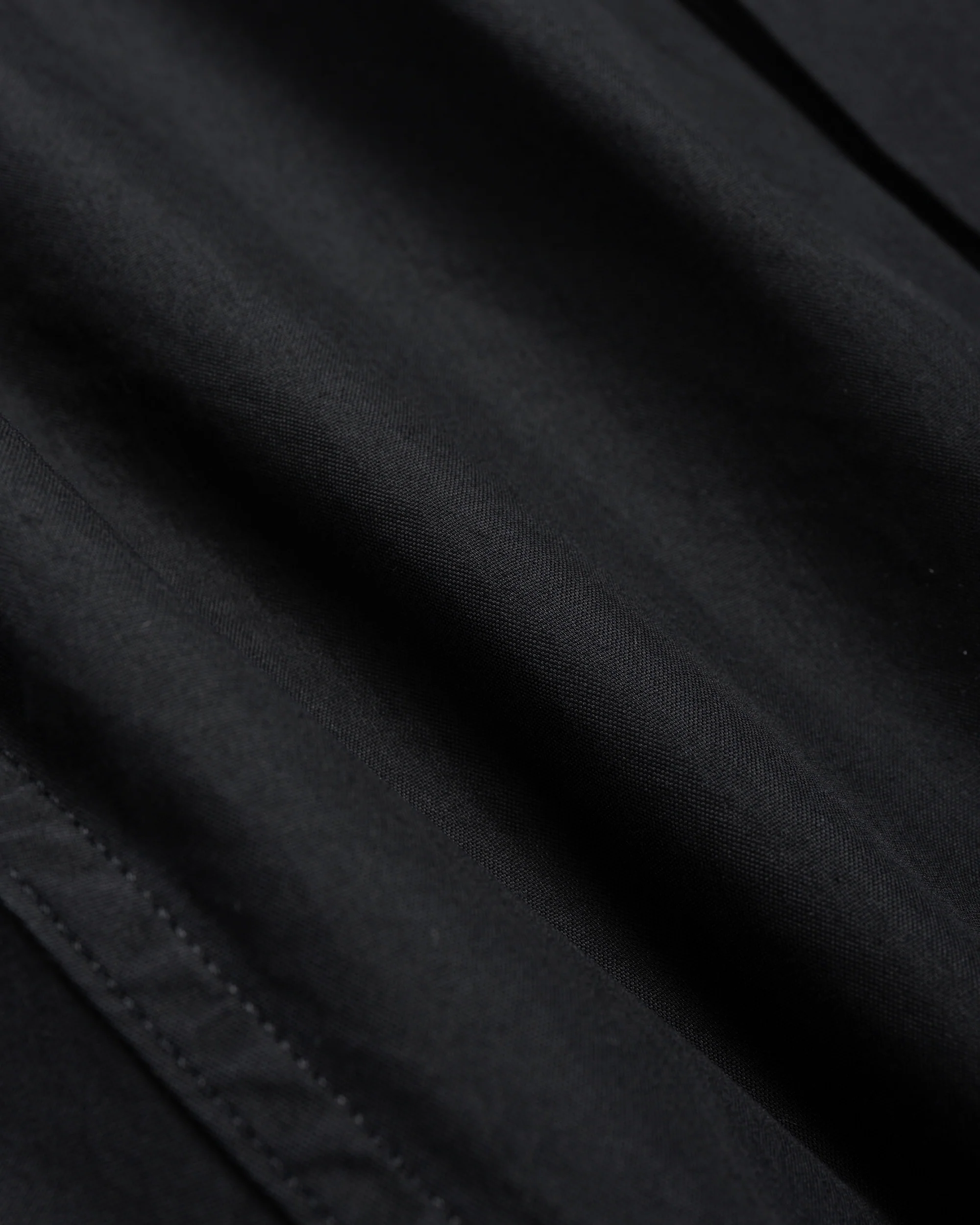 MHL Cargo Pocket Shorts Cotton Nylon Poplin Black - Image 6