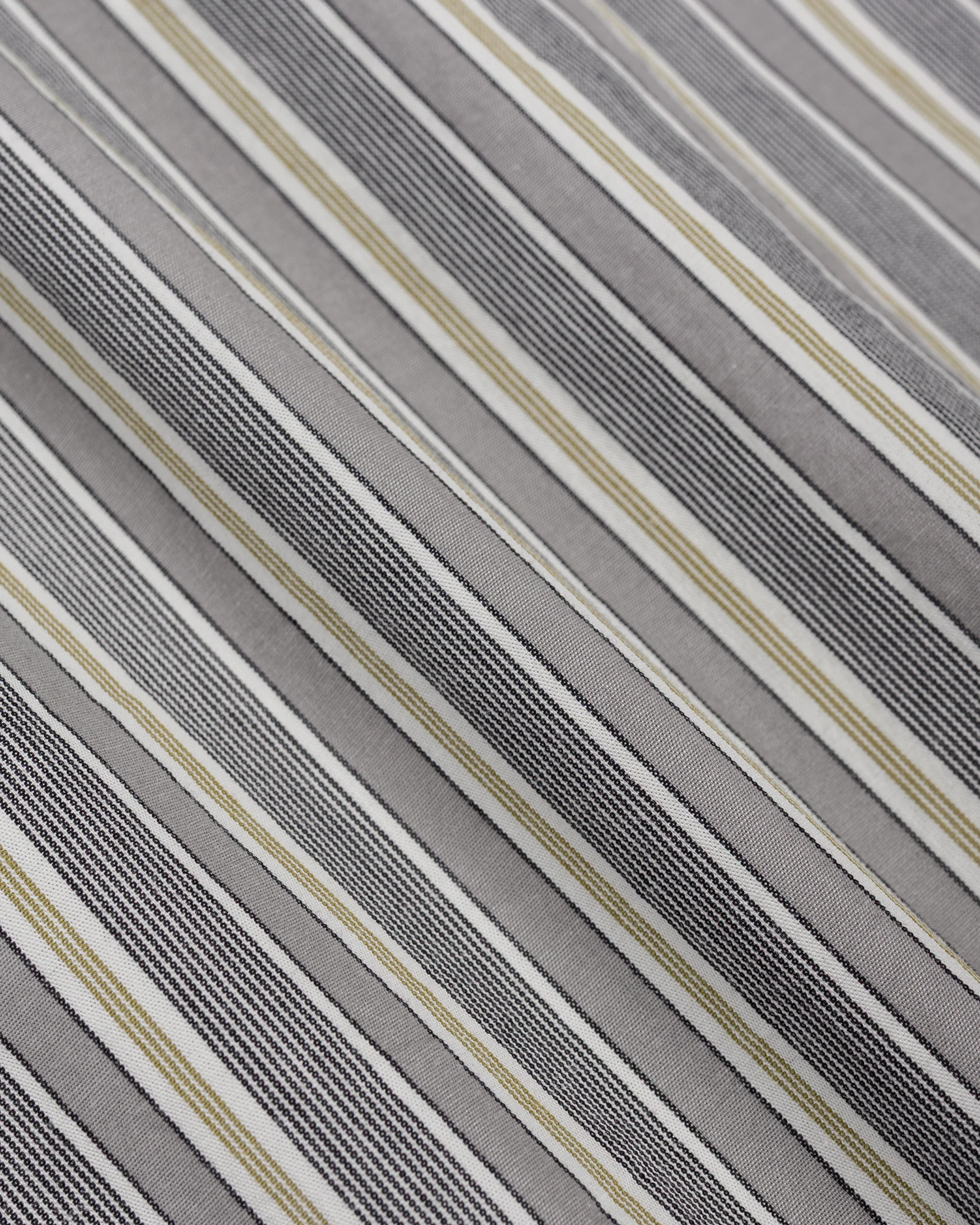 MHL Overall Shirt Pyjama Stripe Cotton Off White/Grey/Zest - Image 6