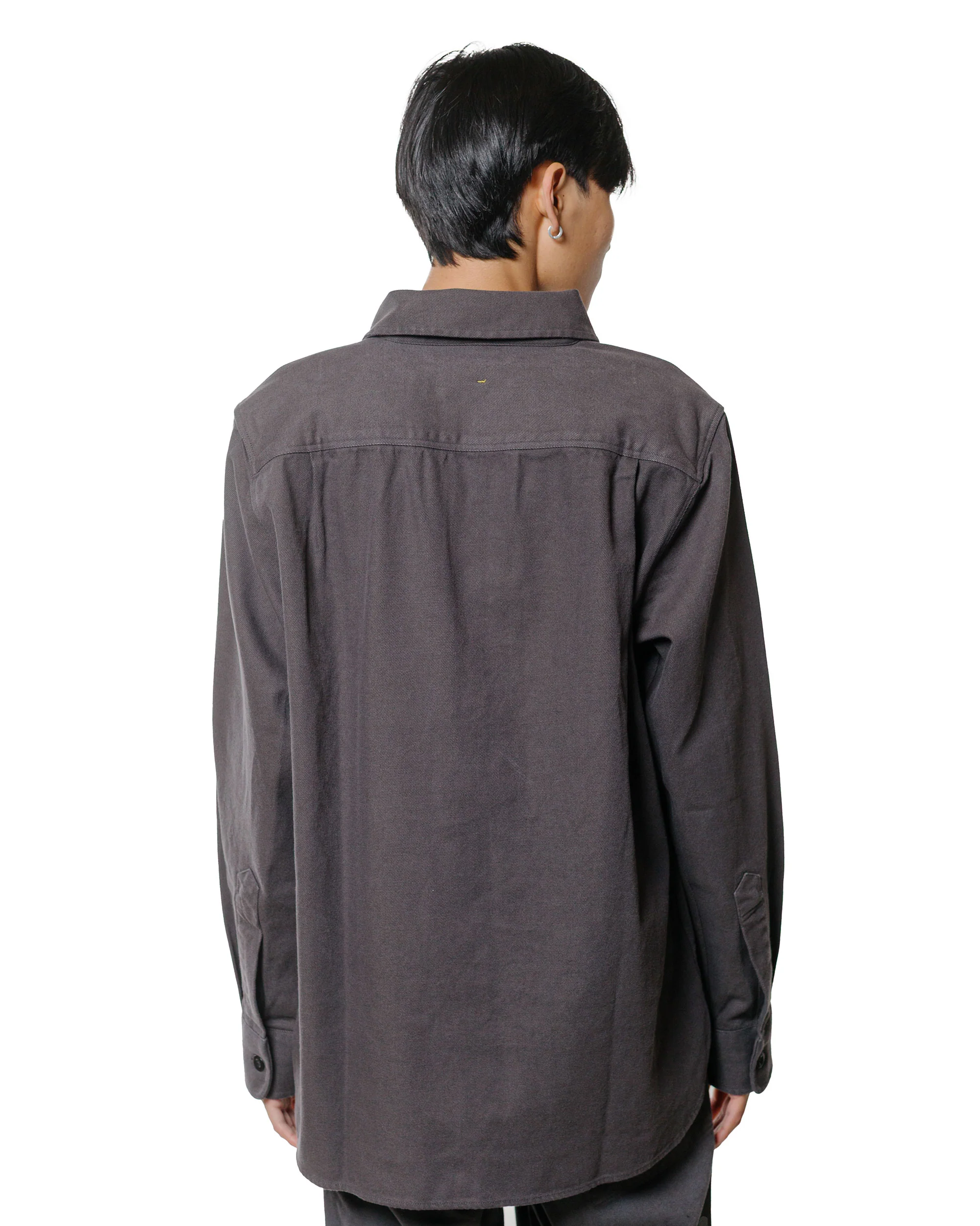 MHL Overhead Shirt Cotton Wool Drill Graphite - Image 3