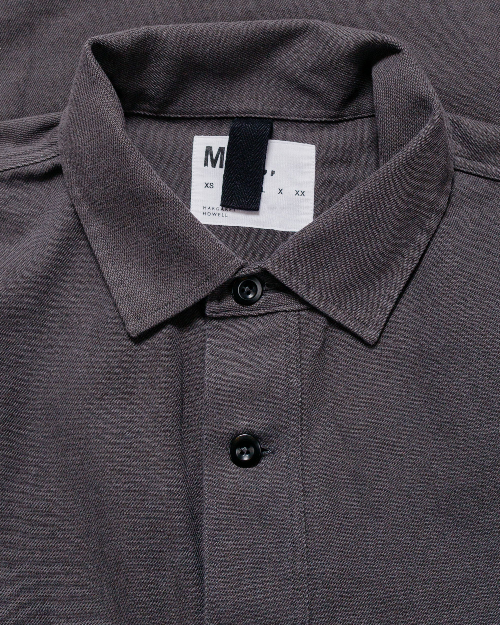 MHL Overhead Shirt Cotton Wool Drill Graphite - Image 5