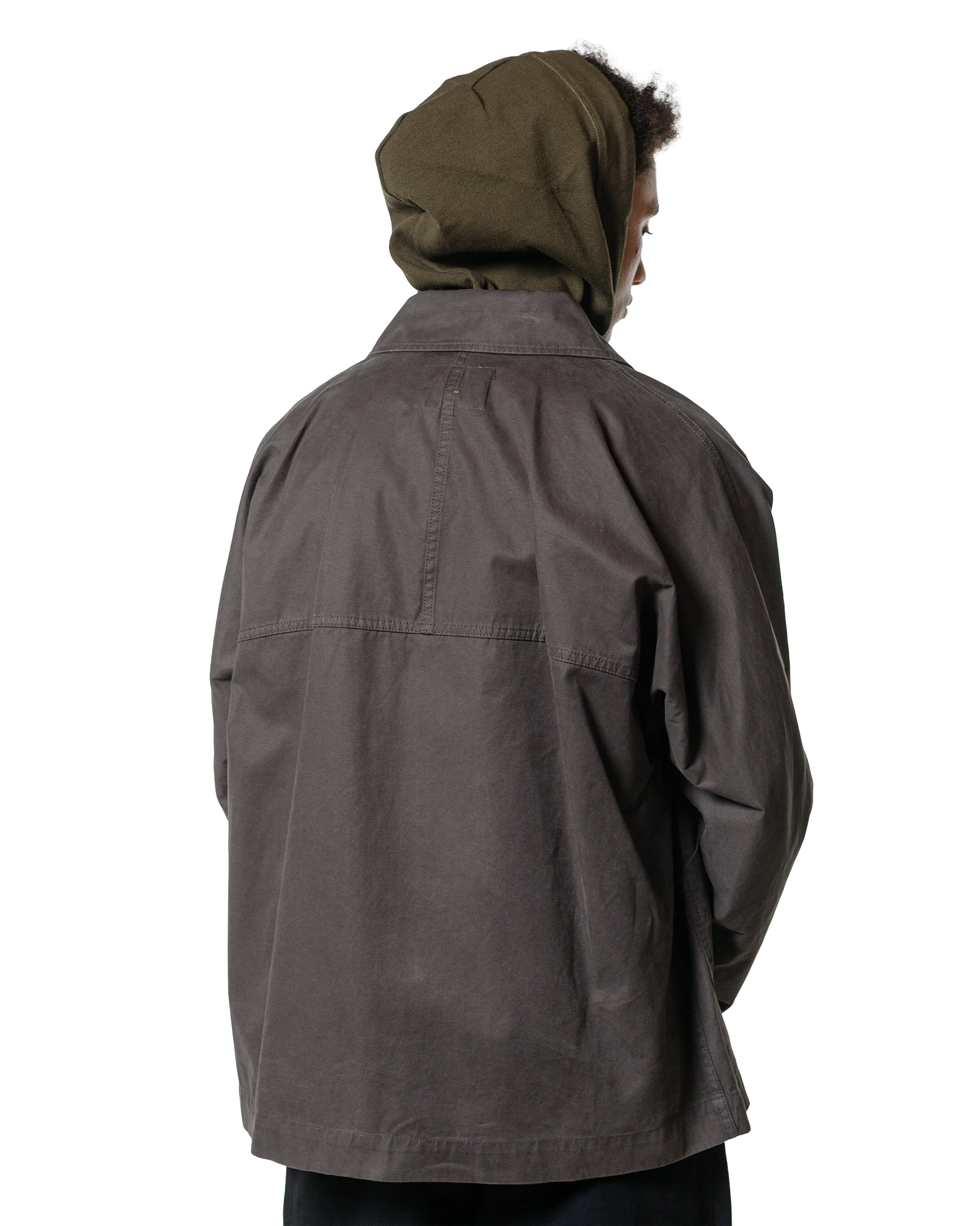 MHL Raglan Jacket Plain Cotton Drill Ebony - Image 3