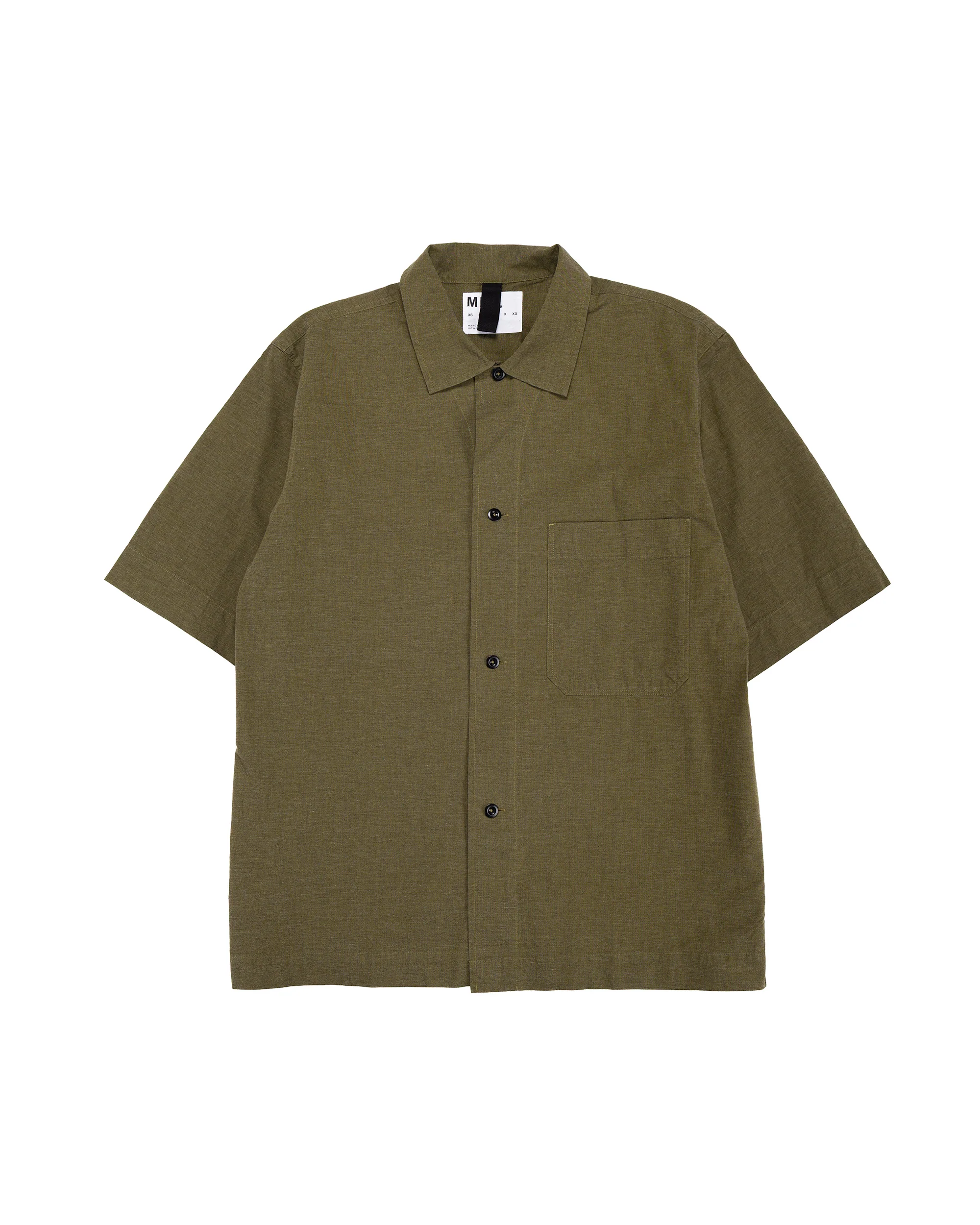 MHL S/S PJ Shirt Dry Cotton End On End Moss
