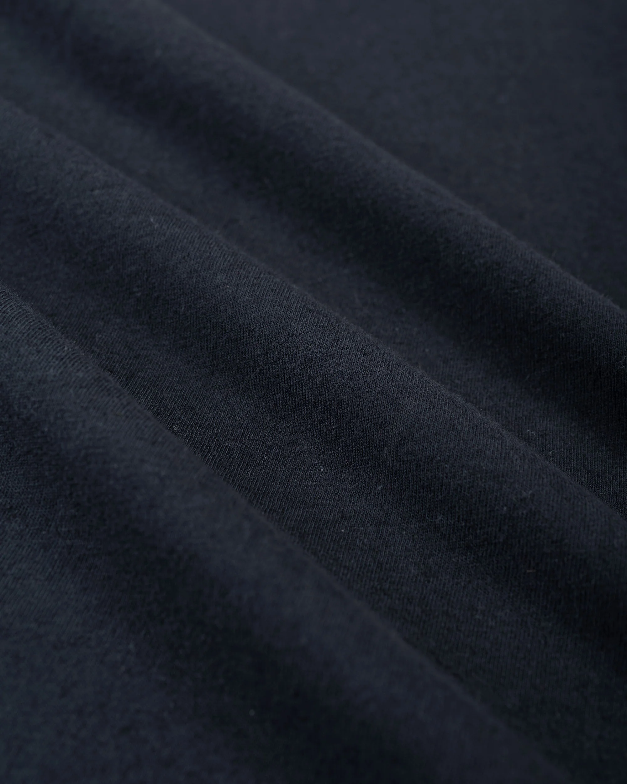 MHL Simple T-Shirt Organic Cotton Linen Jersey Navy - Image 5