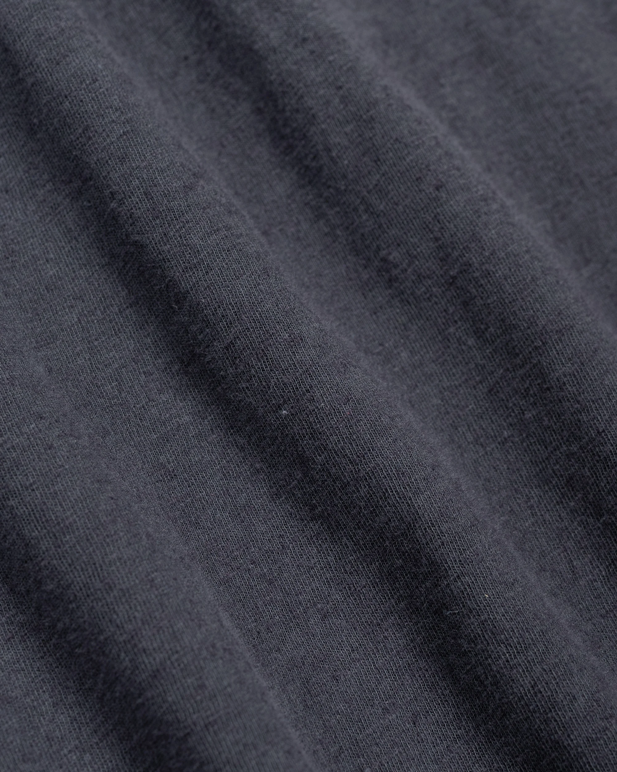 MHL Simple T-Shirt Organic Cotton Linen Jersey Slate Blue - Image 6