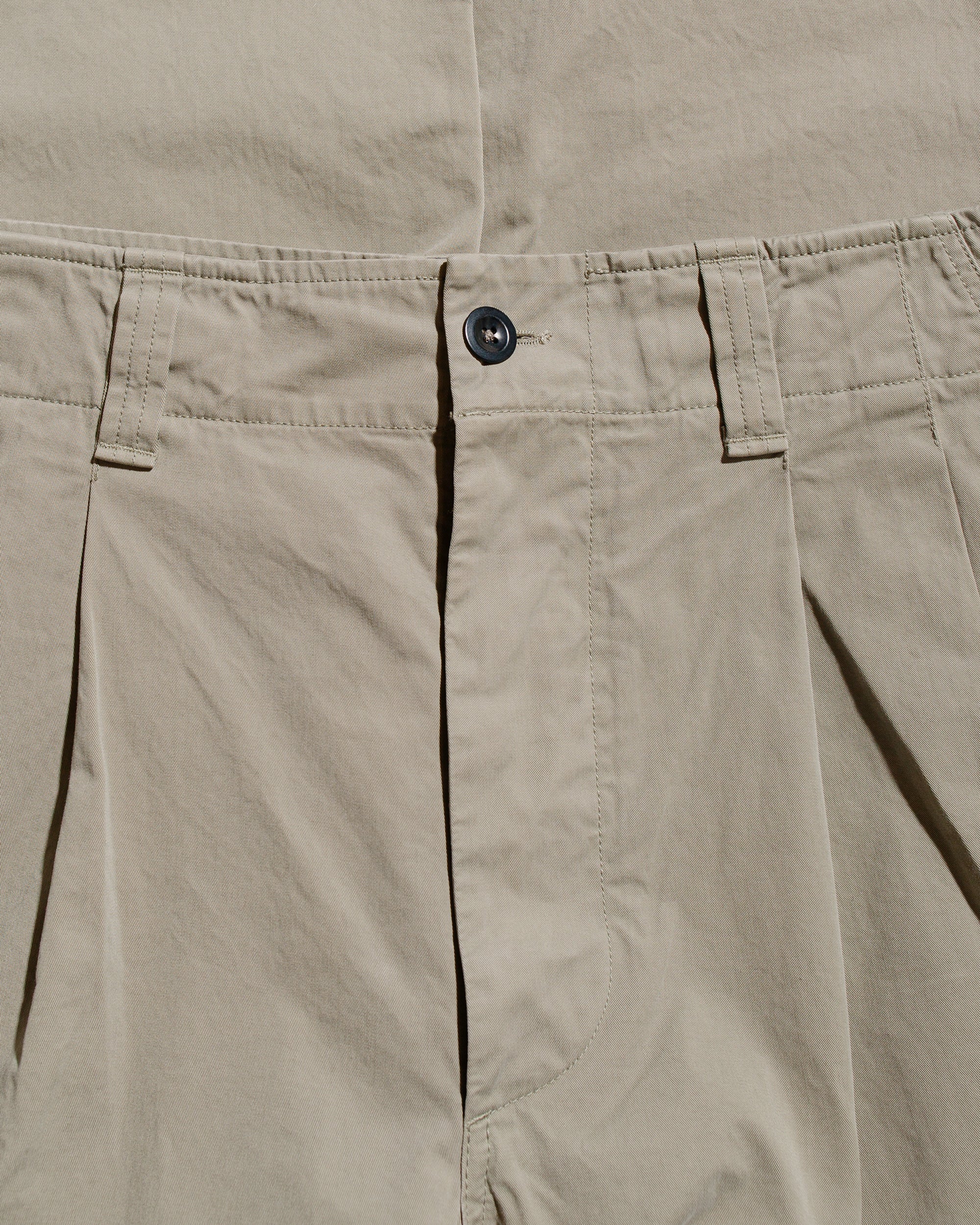 MHL Stitch Pleat Trouser Tough Cotton Twill Eucalyptus - Image 5